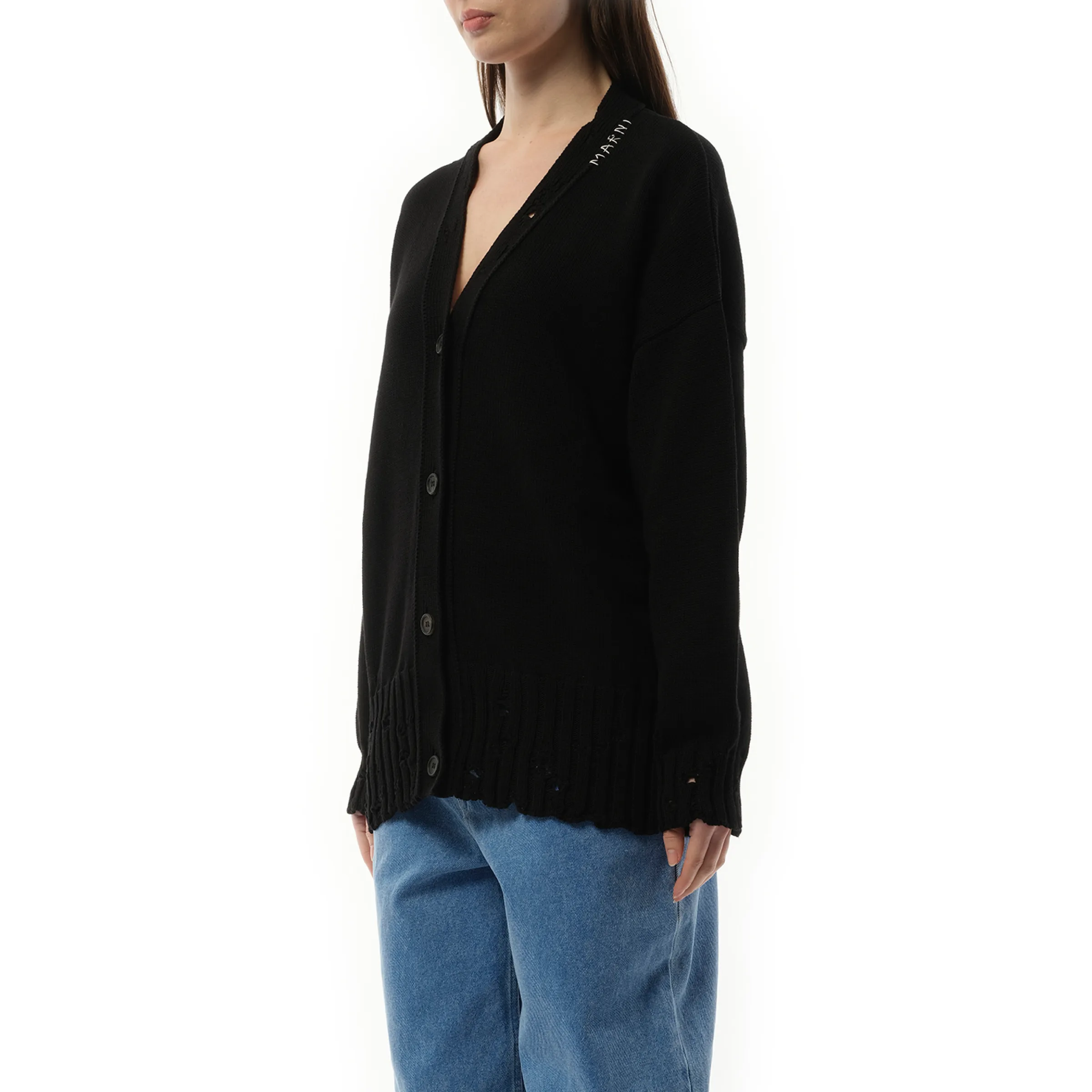 Pullovers Cardigan in Black sold by MARAIS product image thumbnail 4