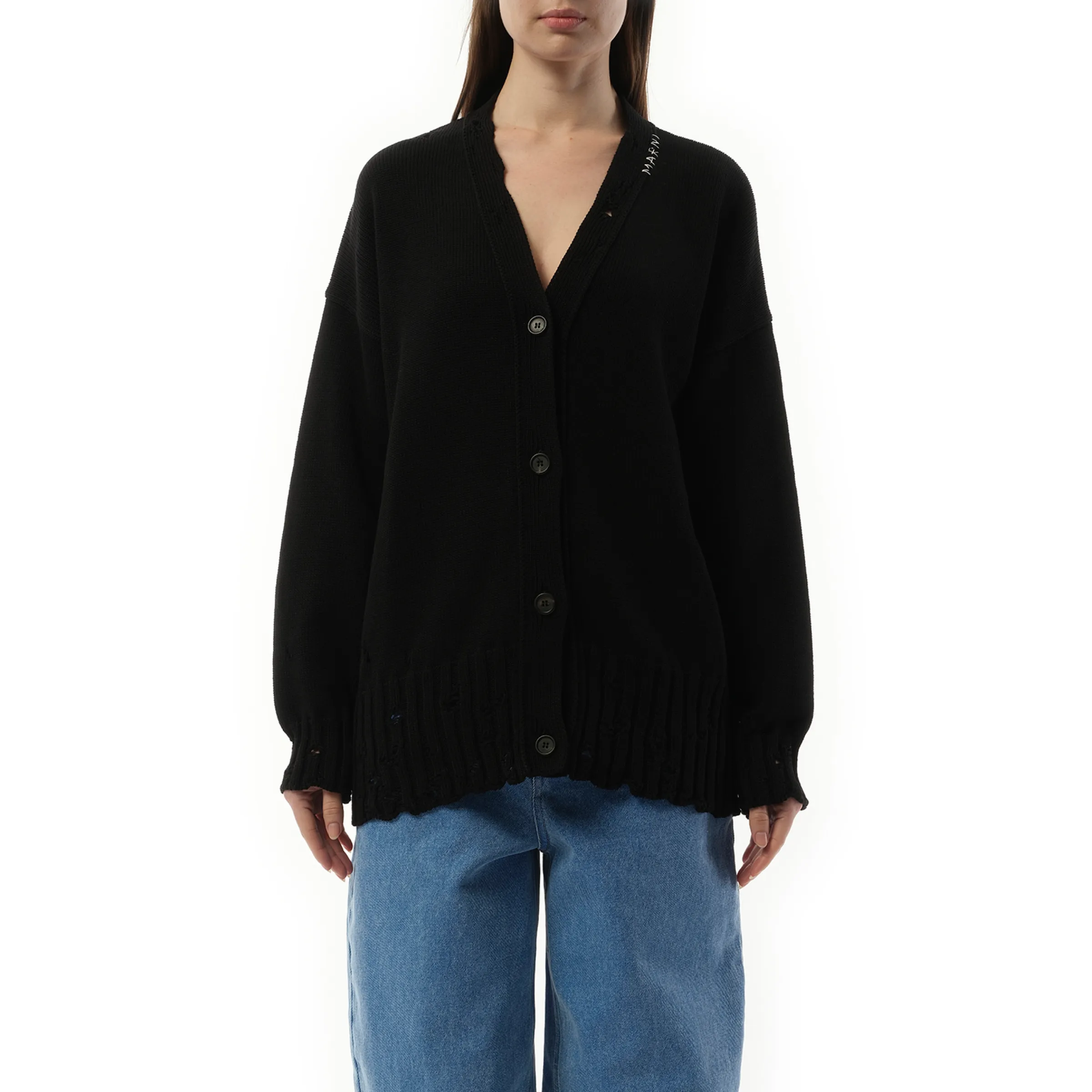 Pullovers Cardigan in Black sold by MARAIS