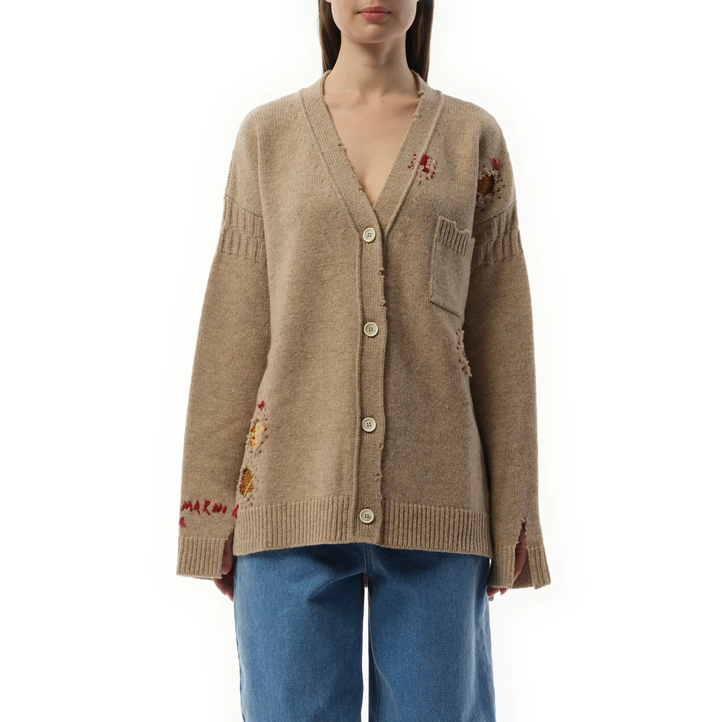 Pullovers Cardigan in Moccasin sold by MARAIS