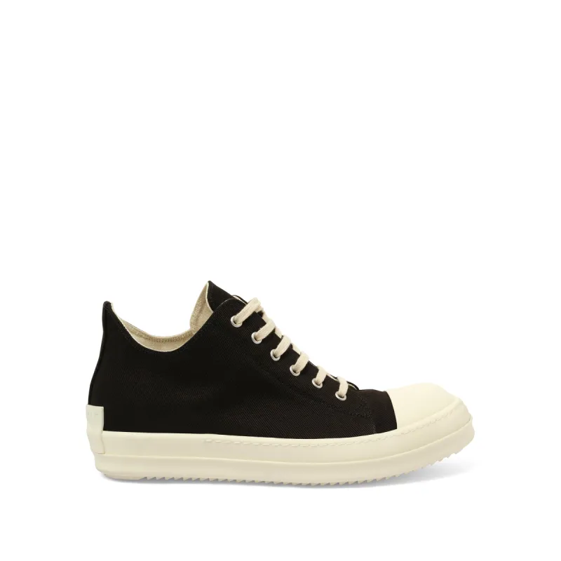 Denim Low Sneaks in Black/Milk sold by MARAIS