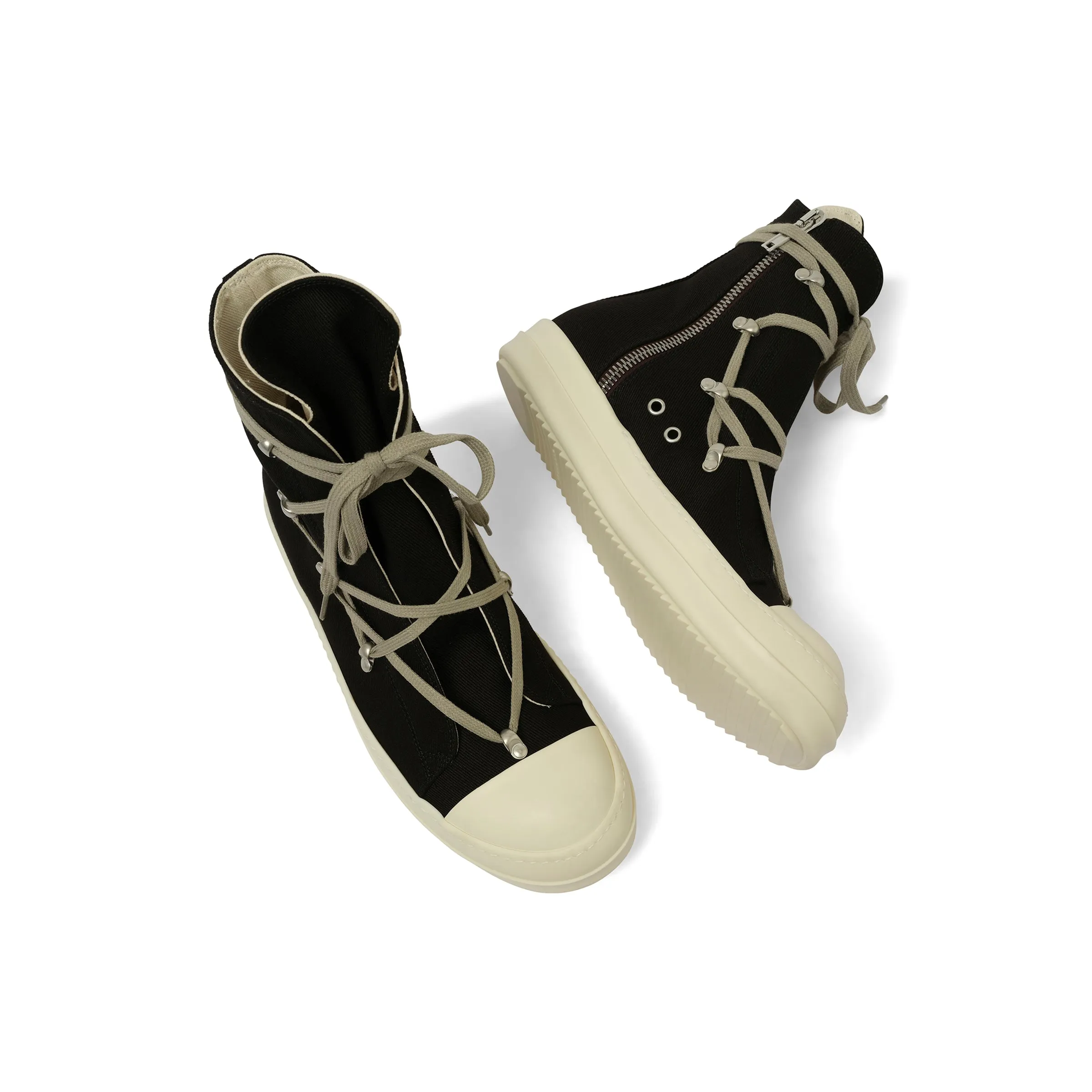 Hexa Lace High Sneaks in Black/Pearl sold by MARAIS product image thumbnail 4