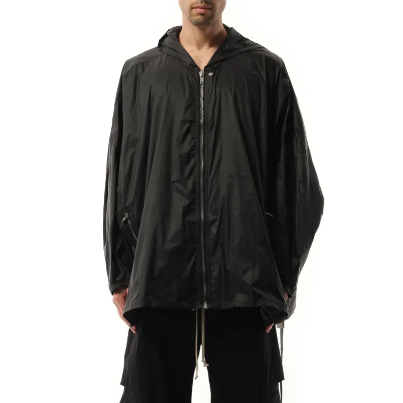 Hooded Nylon Peter Jacket in Black sold by MARAIS