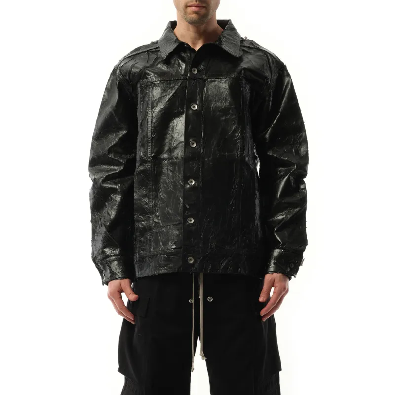 Megacrust Jumbo Denim Jacket in Black sold by MARAIS