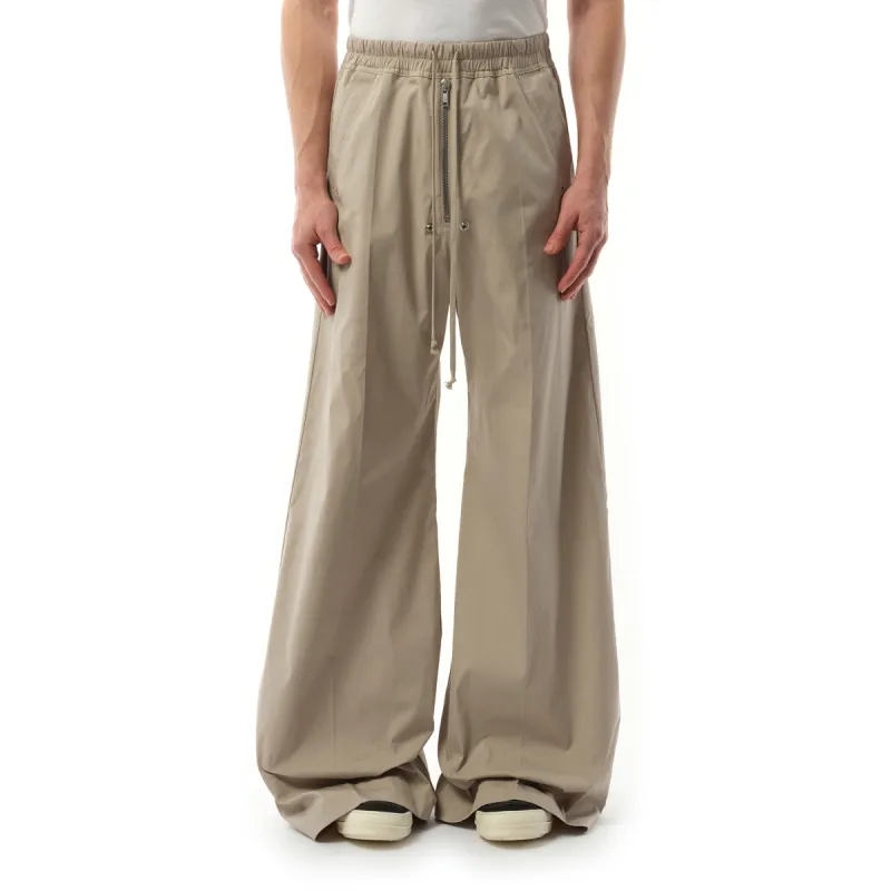 Cotton Poplin Wide Bela Pants in Pearl sold by MARAIS