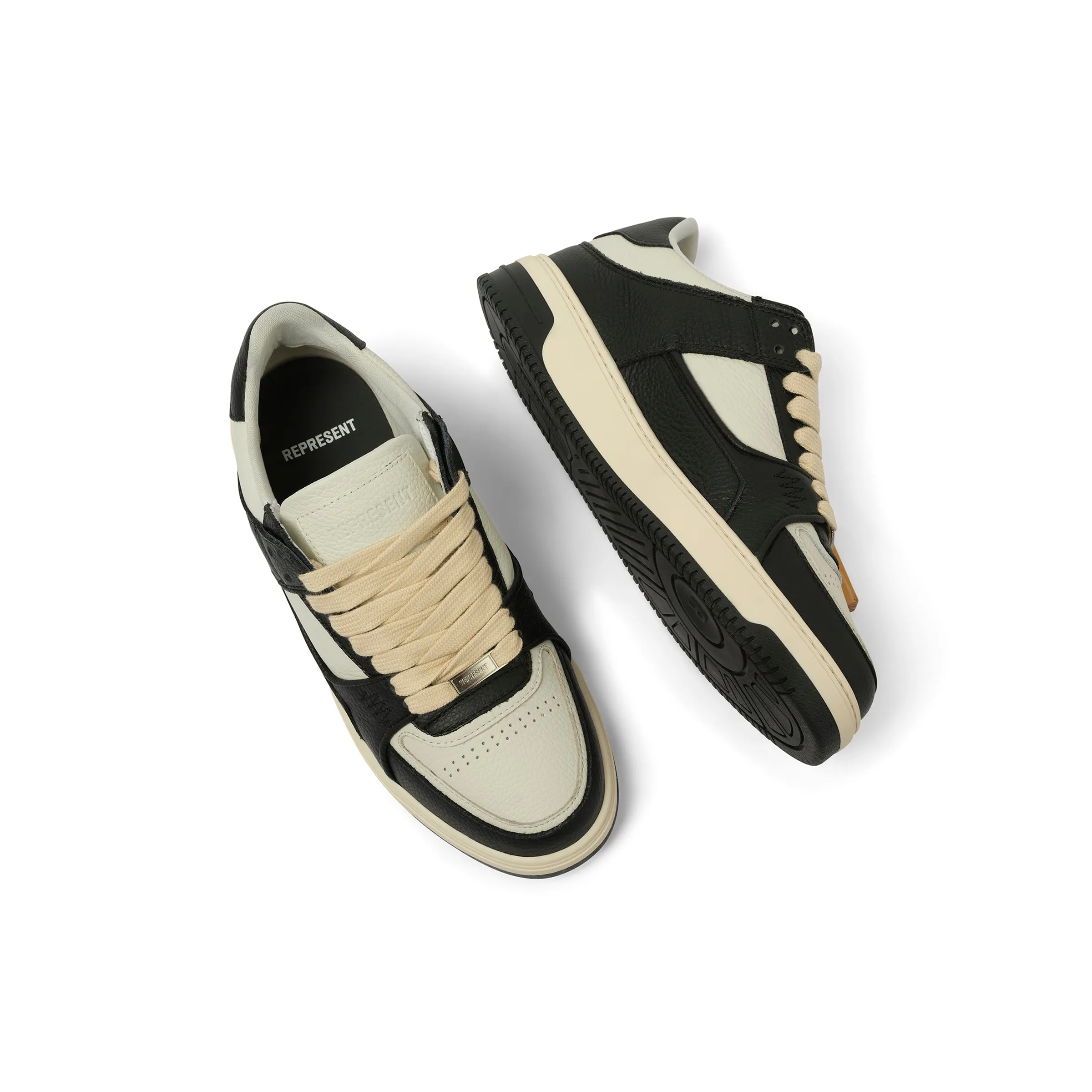 Apex Sneaker in Black/Vintage White sold by MARAIS product image thumbnail 4
