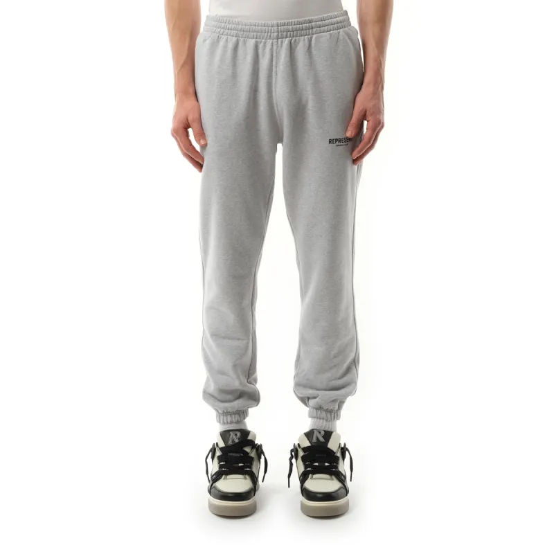 Represent Owners Club Sweatpants in Ash Grey/Black made by Represent