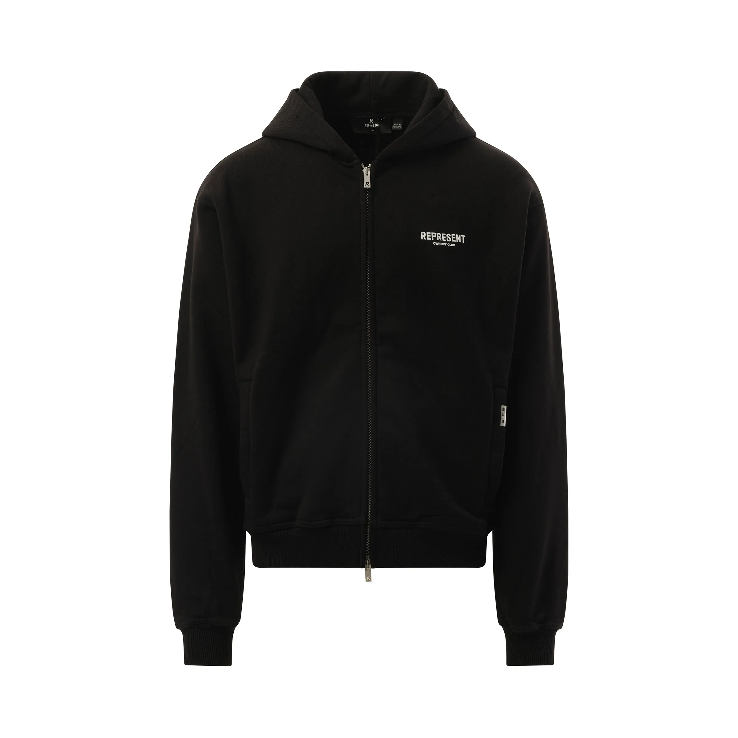 Represent Owners Club Zip Hoodie in Black sold by MARAIS product image thumbnail 2