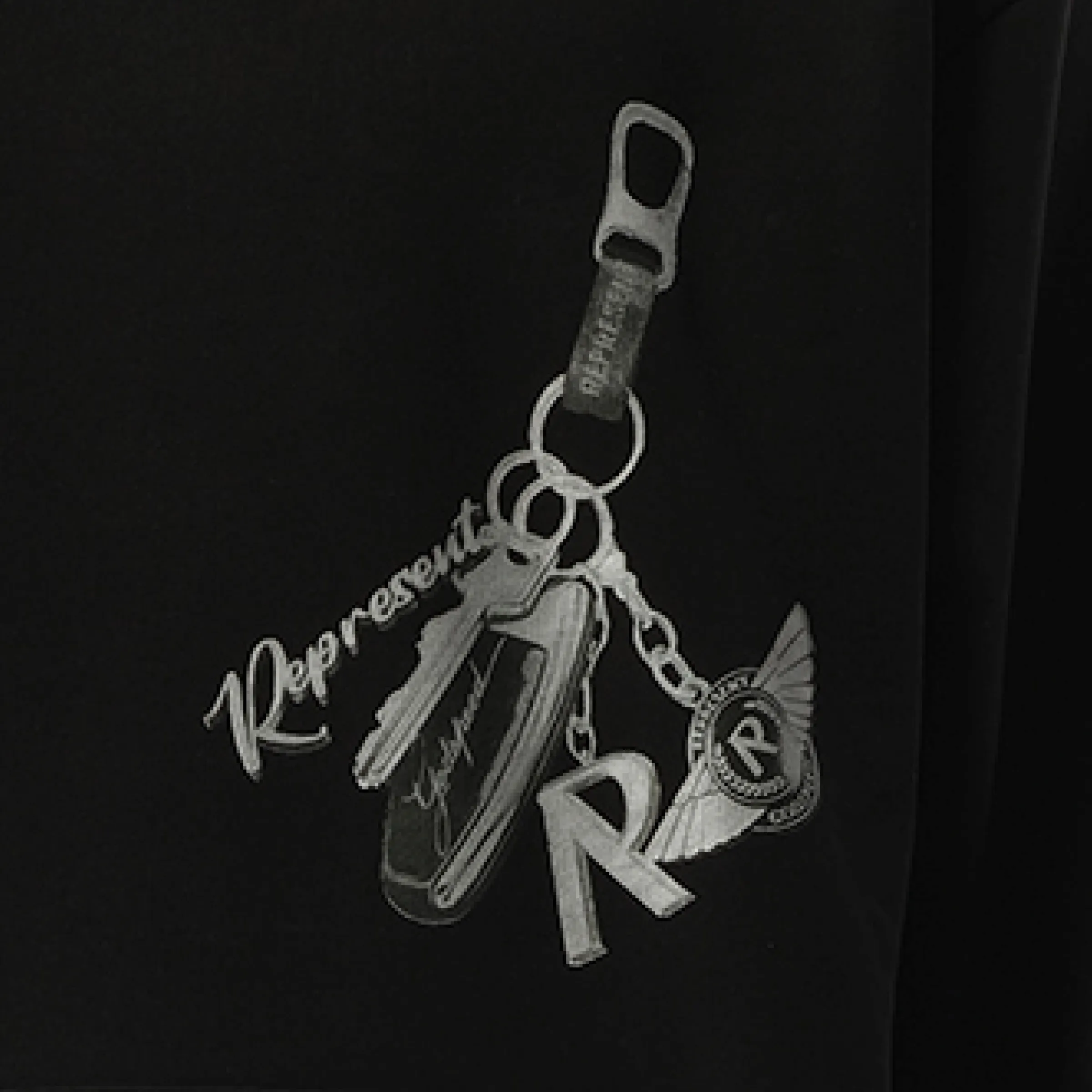 Keys To The Club Hoodie in Jet Black sold by MARAIS product image thumbnail 3