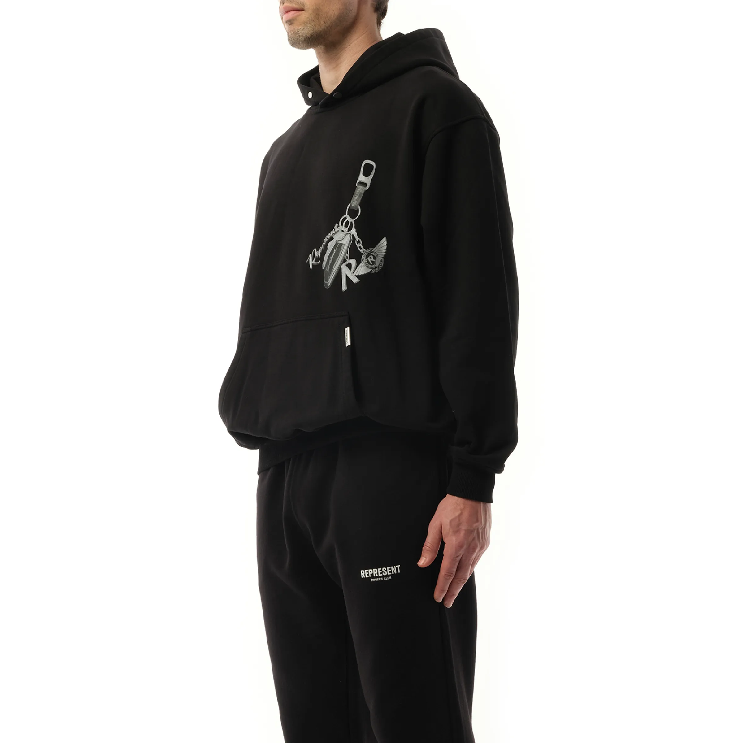 Keys To The Club Hoodie in Jet Black sold by MARAIS product image thumbnail 5