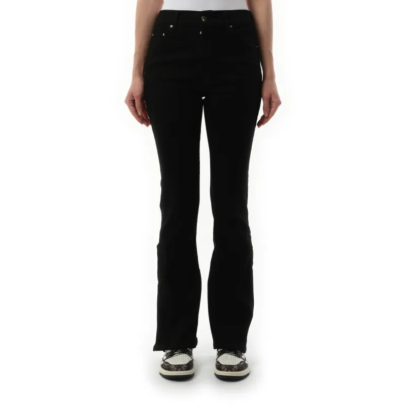 Kick Flare Jeans in Black OD sold by MARAIS