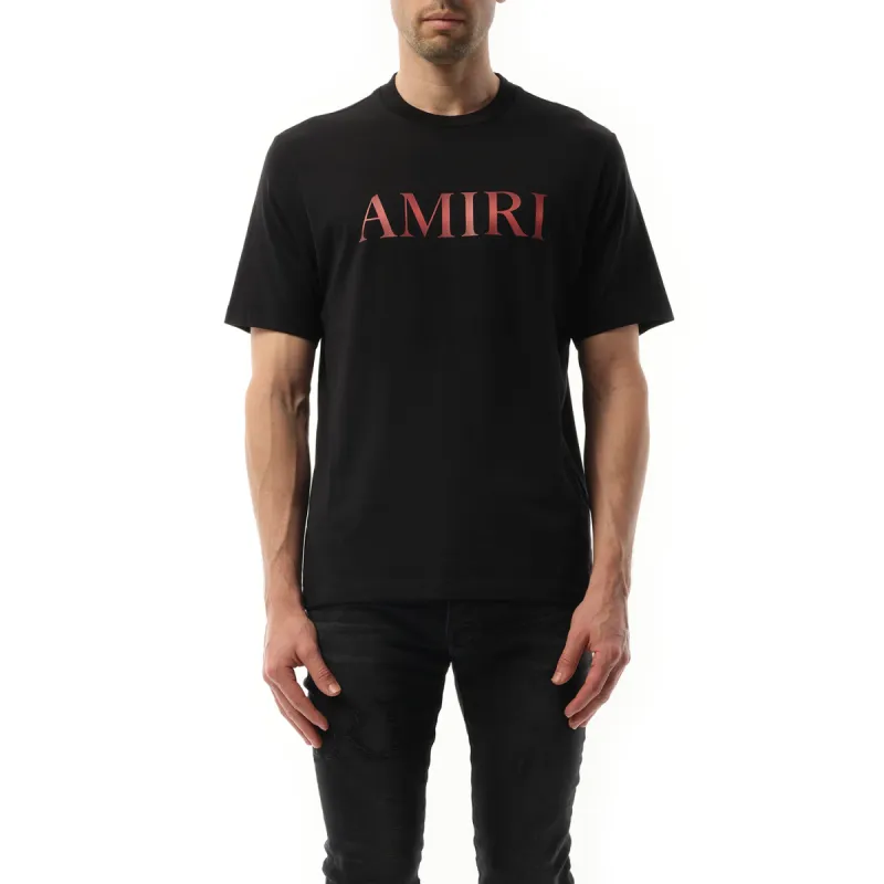 Amiri Core Gradiant T-Shirt in Black/Red sold by MARAIS