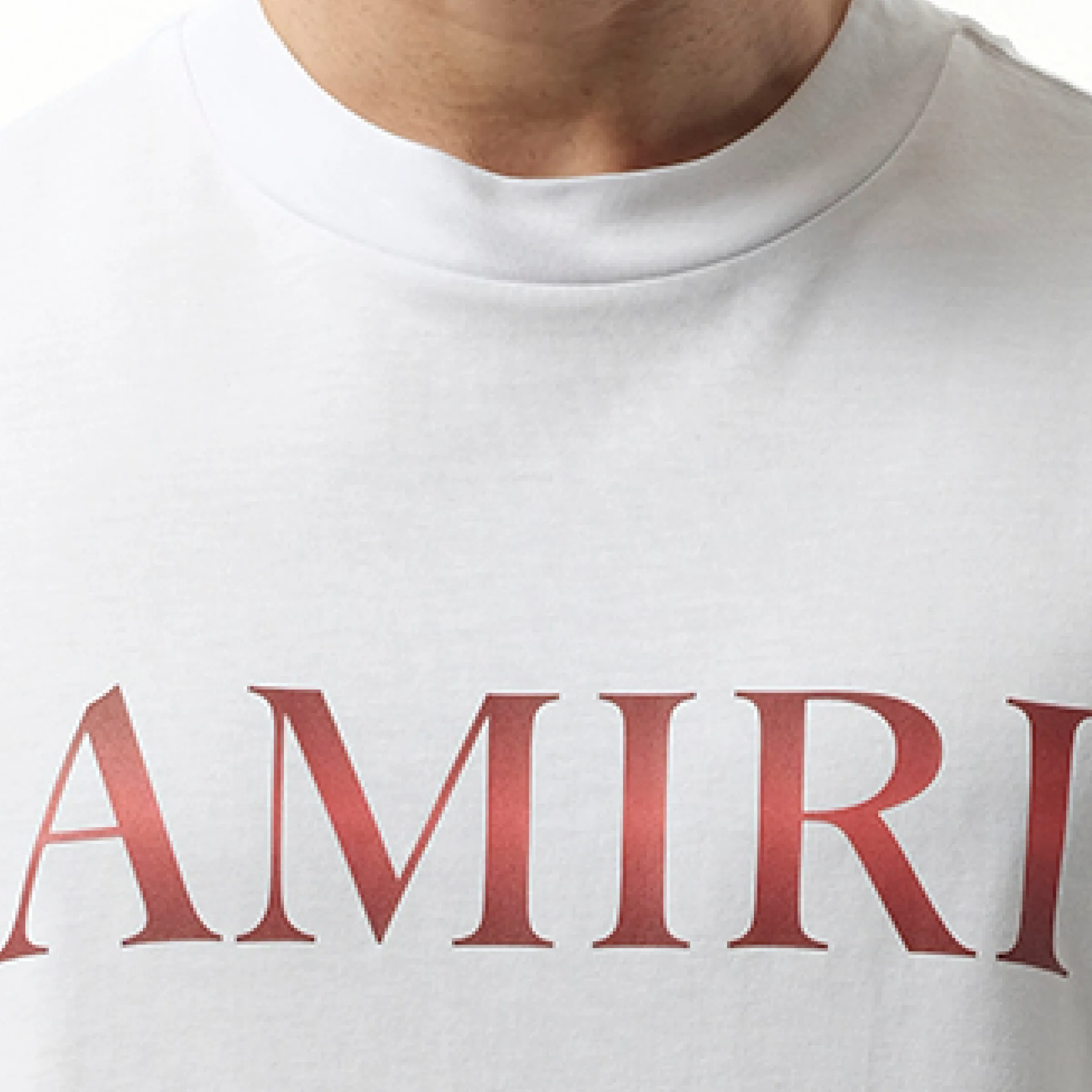 Amiri Core Gradiant T-Shirt in White/Red sold by MARAIS product image thumbnail 3