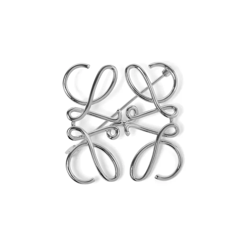 Anagram Brooch in Palladium sold by MARAIS