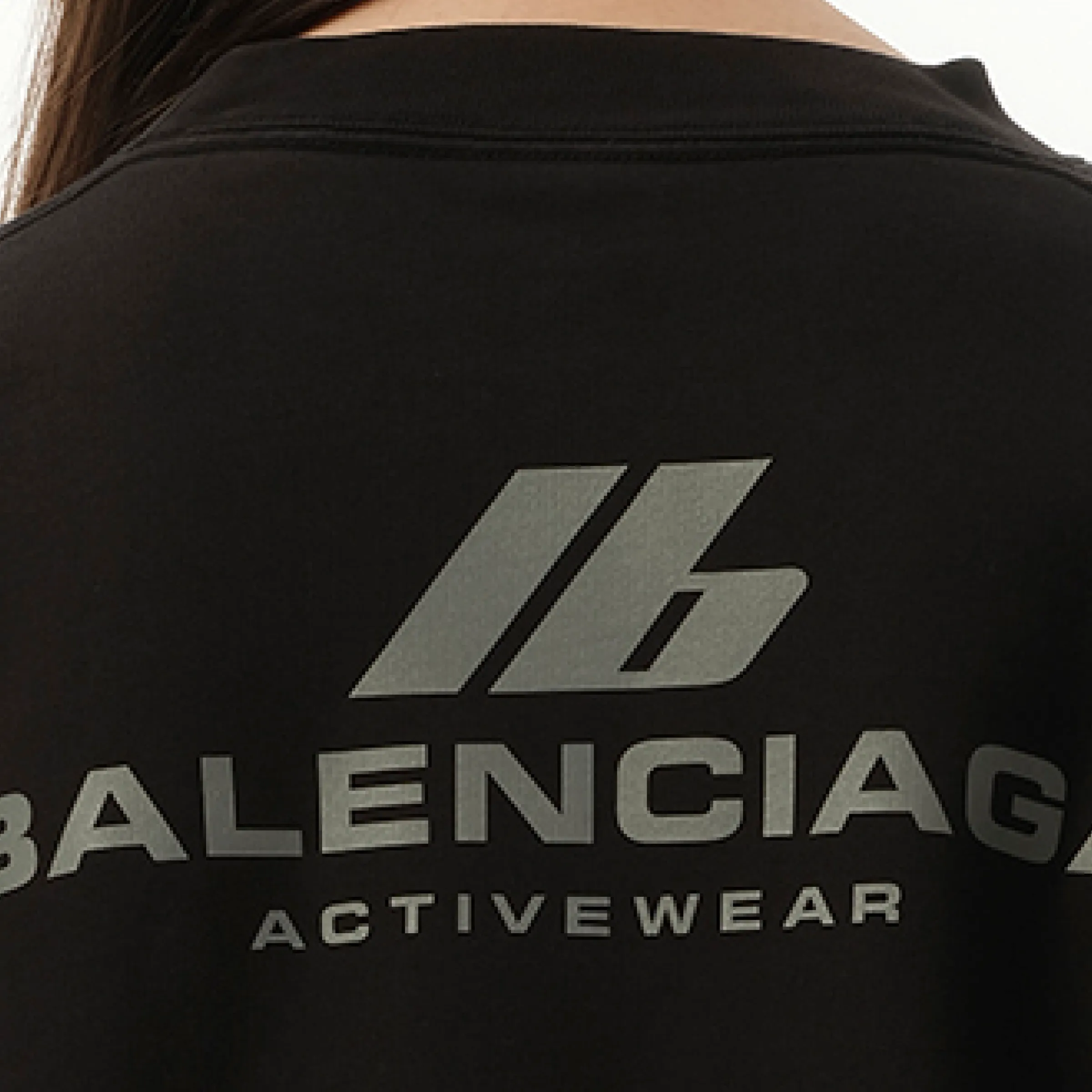 Activewear Logo Medium Fit Sweatshirt in Faded Black sold by MARAIS product image thumbnail 2