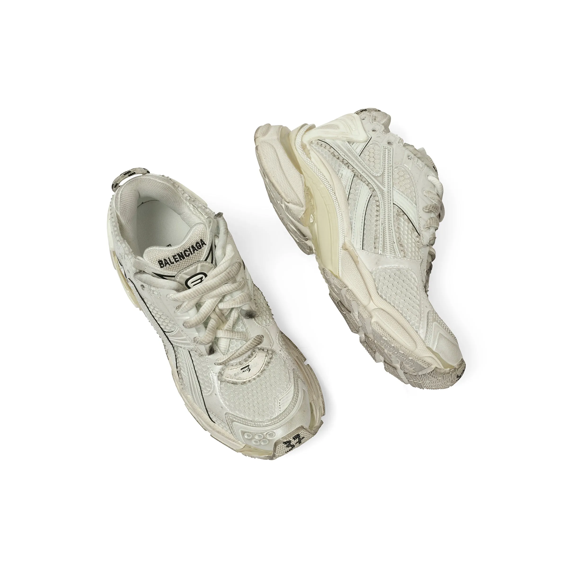 Runner Mesh Sneaker in White sold by MARAIS product image thumbnail 4