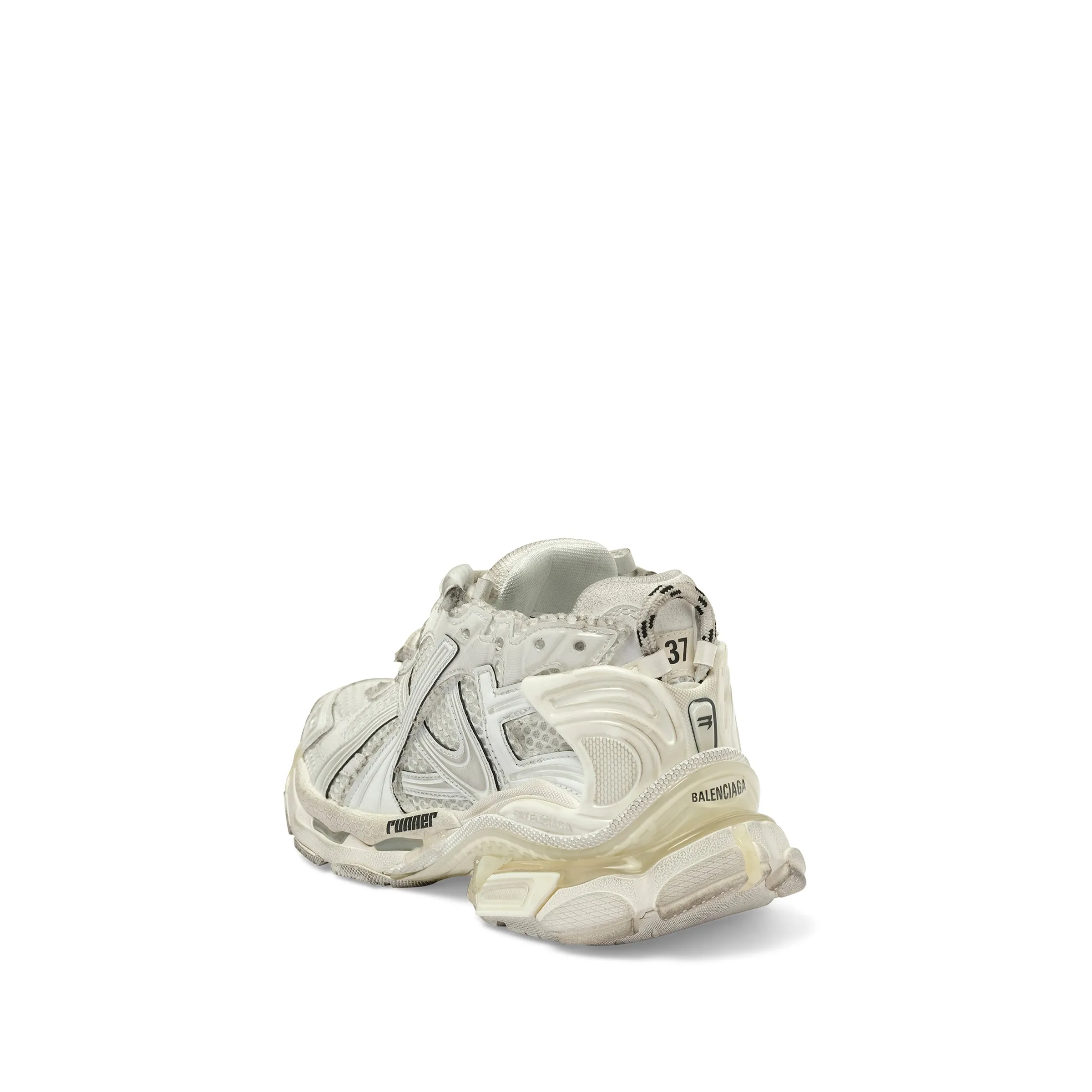 Runner Mesh Sneaker in White sold by MARAIS product image thumbnail 3