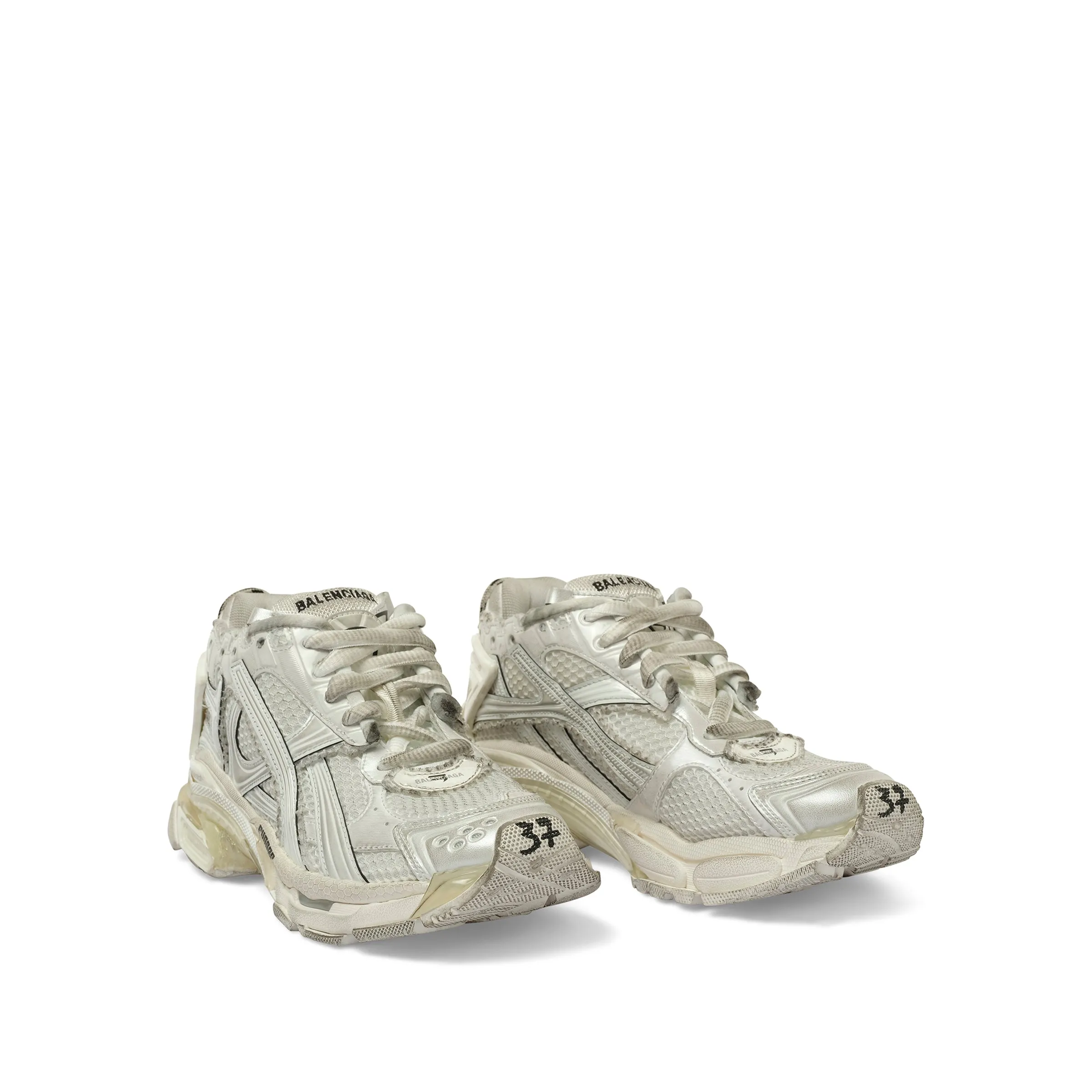 Runner Mesh Sneaker in White sold by MARAIS product image thumbnail 2
