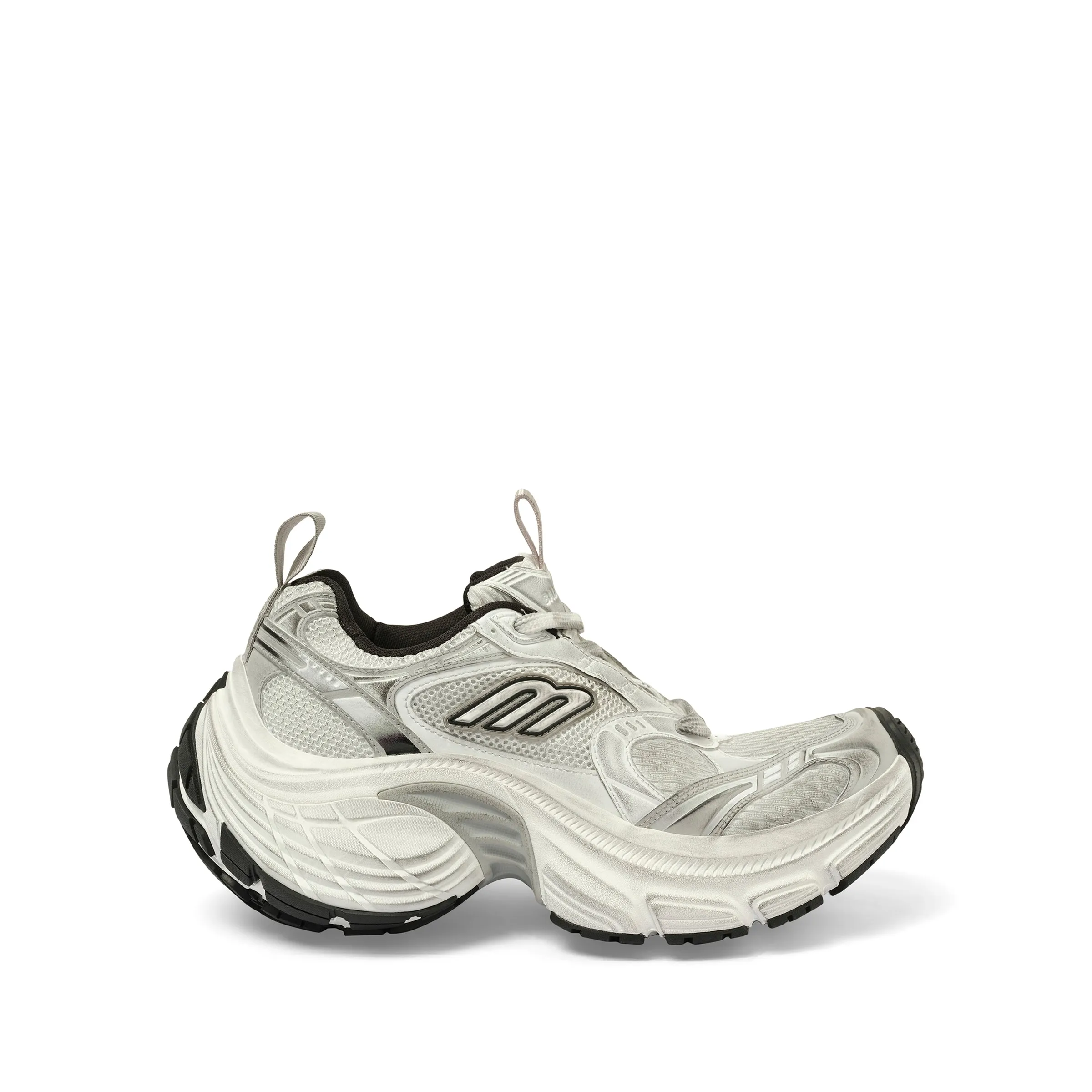 10XL Sneaker in White/Black/Grey sold by MARAIS