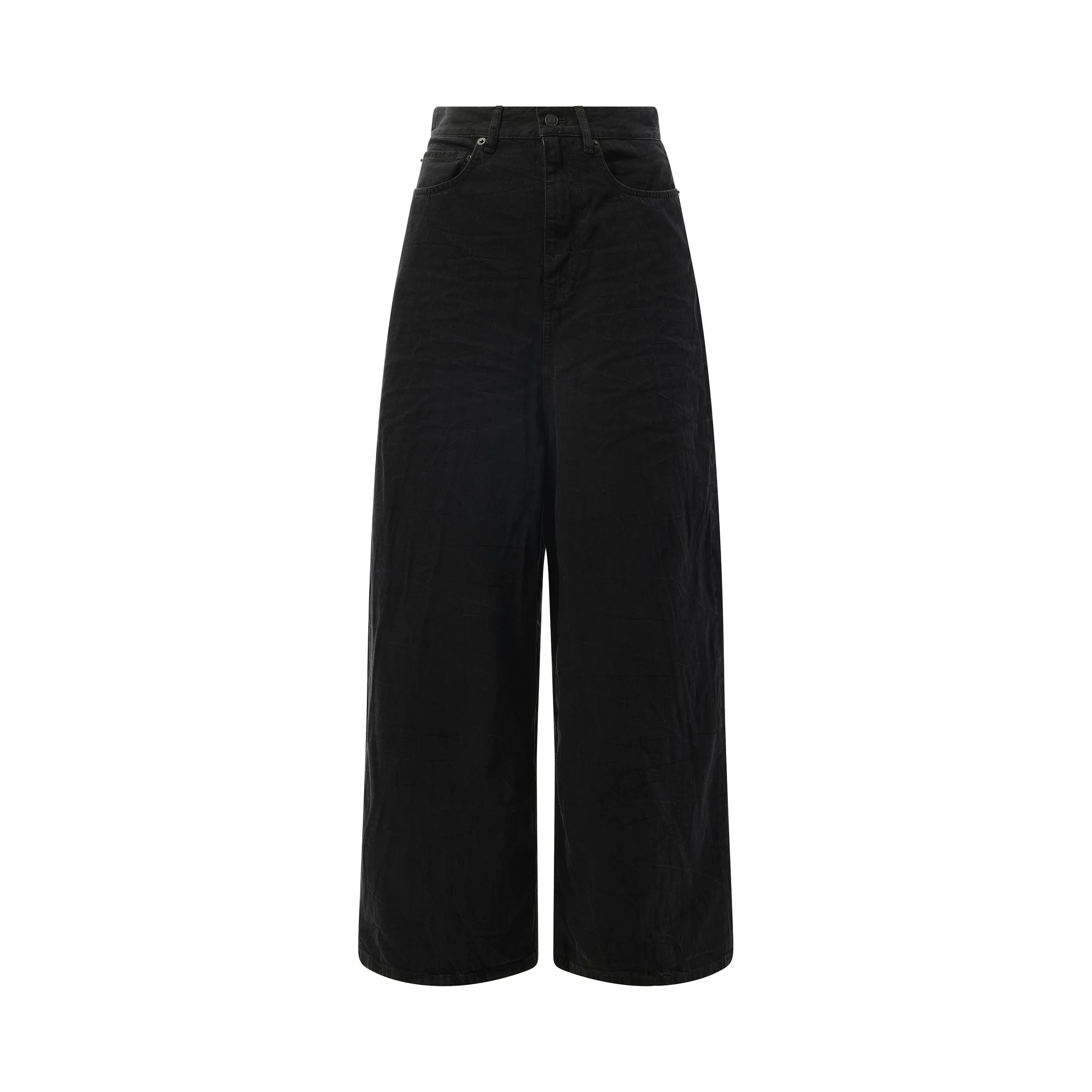 Low Crotch Japanese Denim Jeans in Black sold by MARAIS product image thumbnail 2