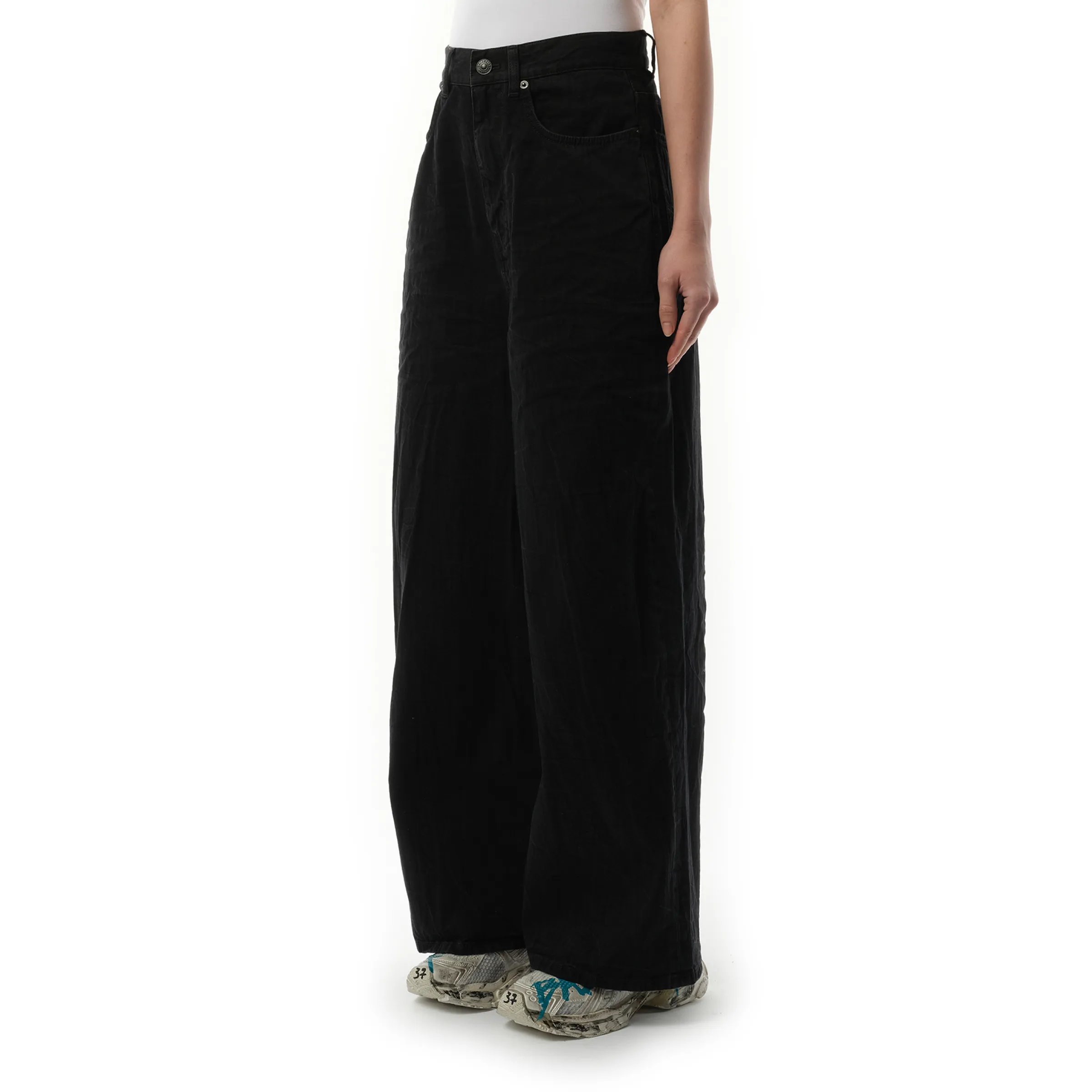 Low Crotch Japanese Denim Jeans in Black sold by MARAIS product image thumbnail 5