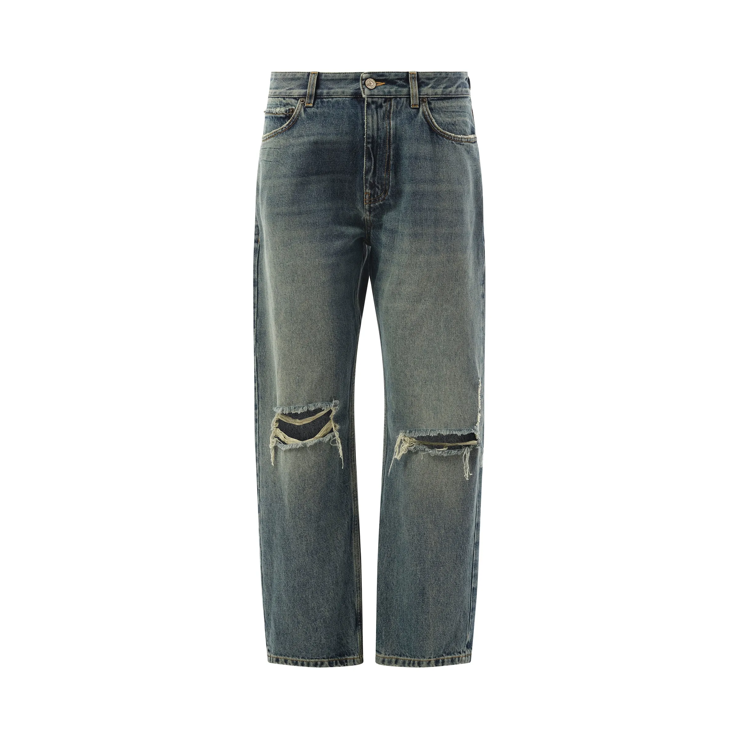 Buckle Loose Fit Jeans in Light Blue sold by MARAIS product image thumbnail 2