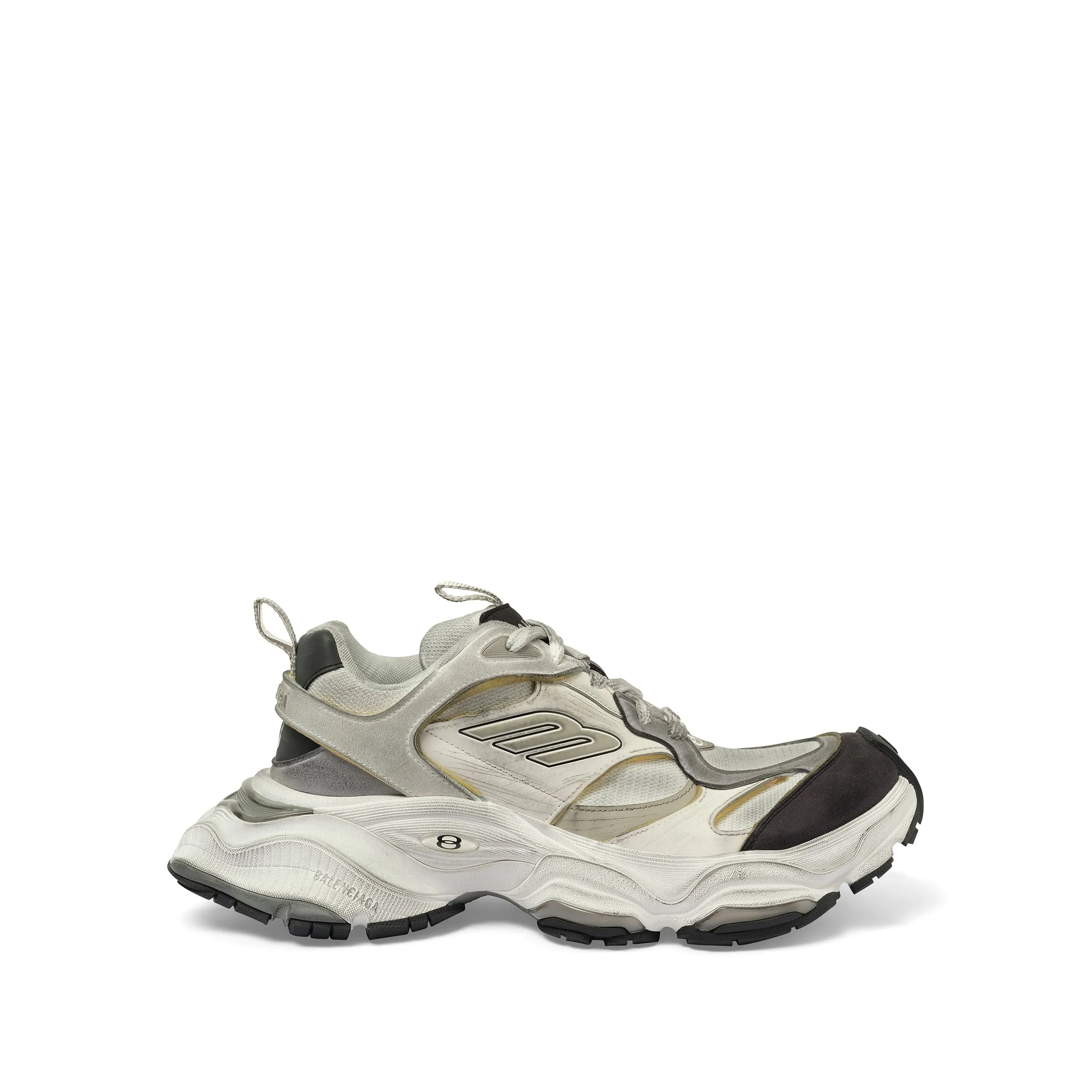 Cargo Sneaker in White/Grey sold by MARAIS