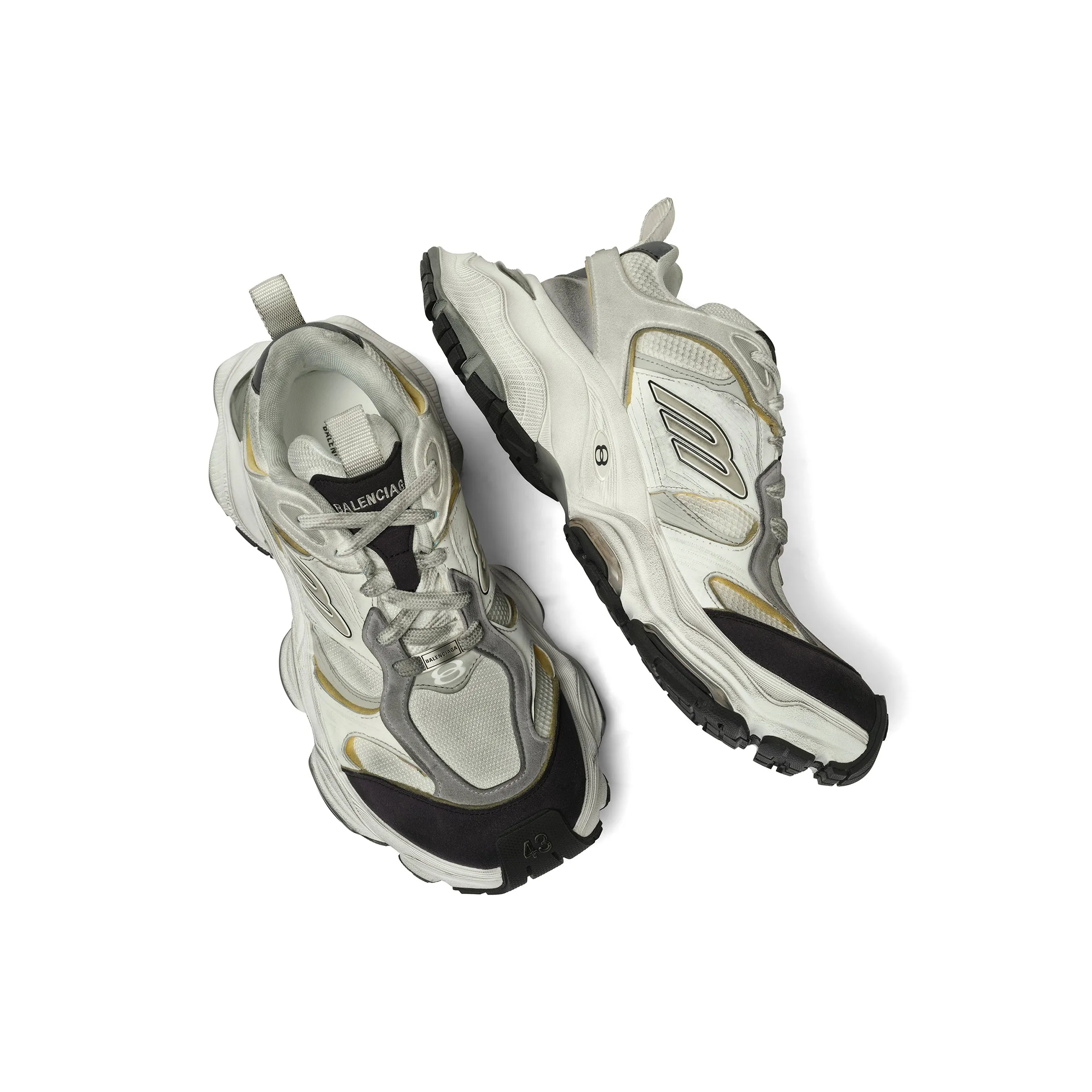 Cargo Sneaker in White/Grey sold by MARAIS product image thumbnail 4