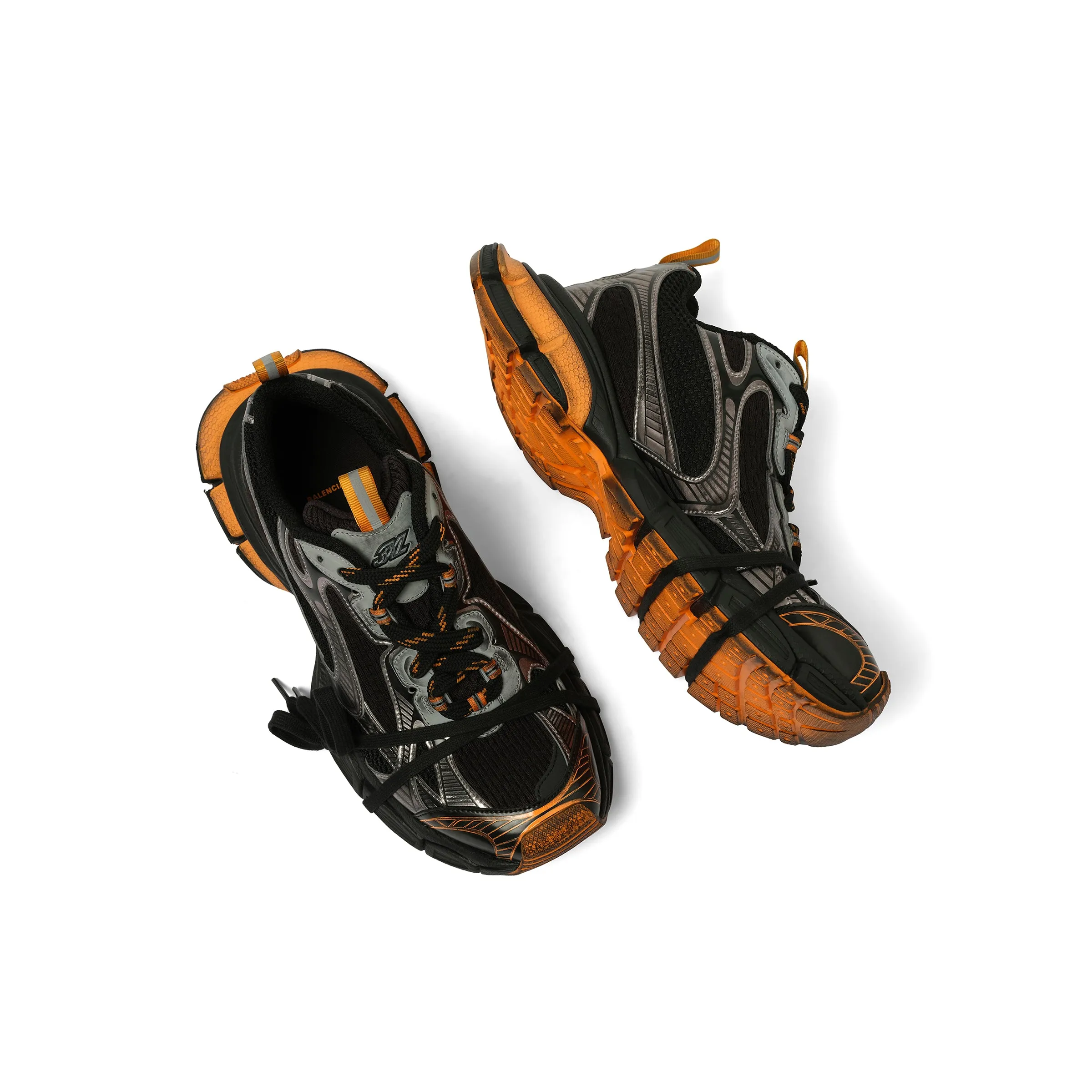 3XL Sneaker in Black/Orange/Grey sold by MARAIS product image thumbnail 4