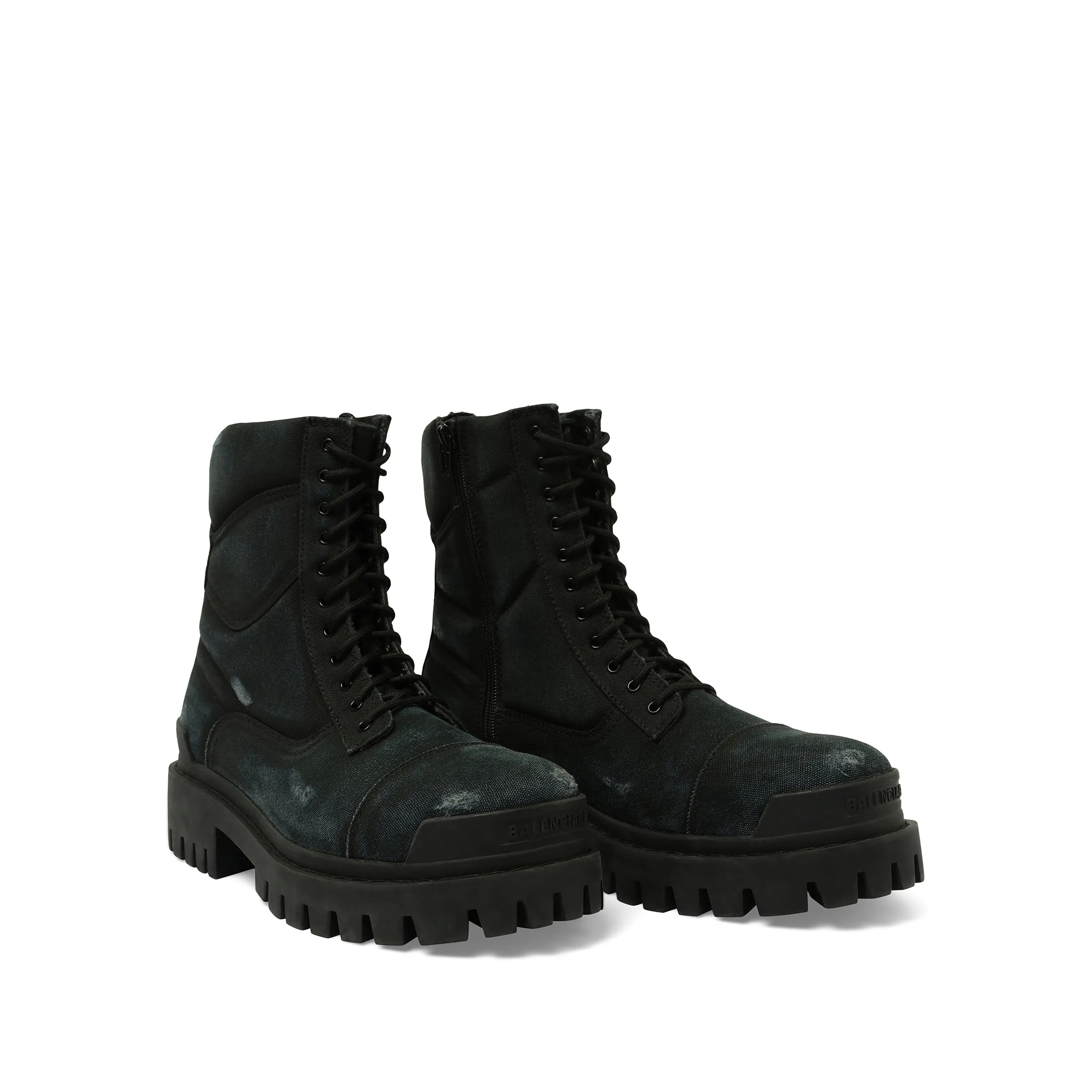 Combat Strike Canvas Boots in Black sold by MARAIS product image thumbnail 2