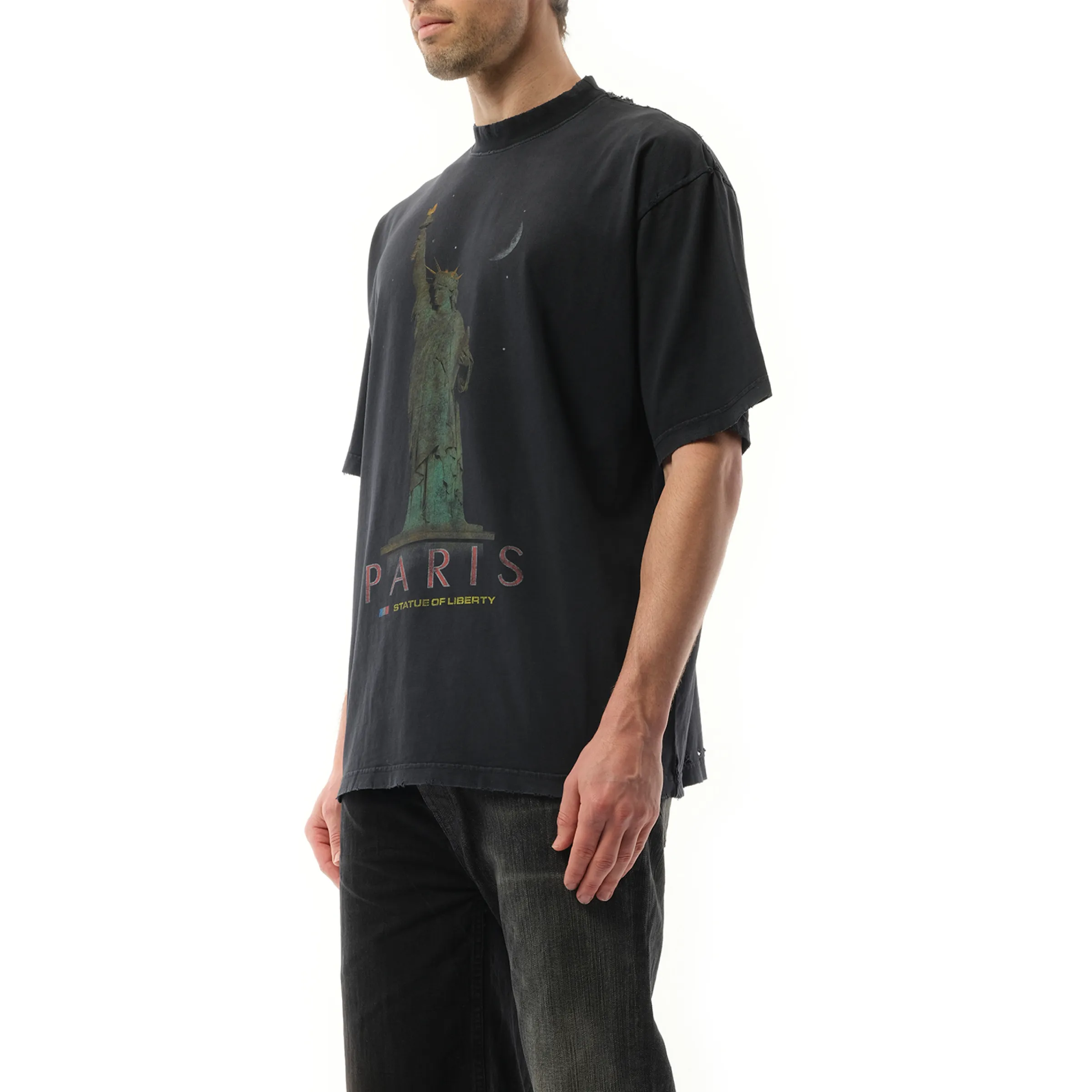 Paris Liberty Medium Fit T-Shirt in Black sold by MARAIS product image thumbnail 5