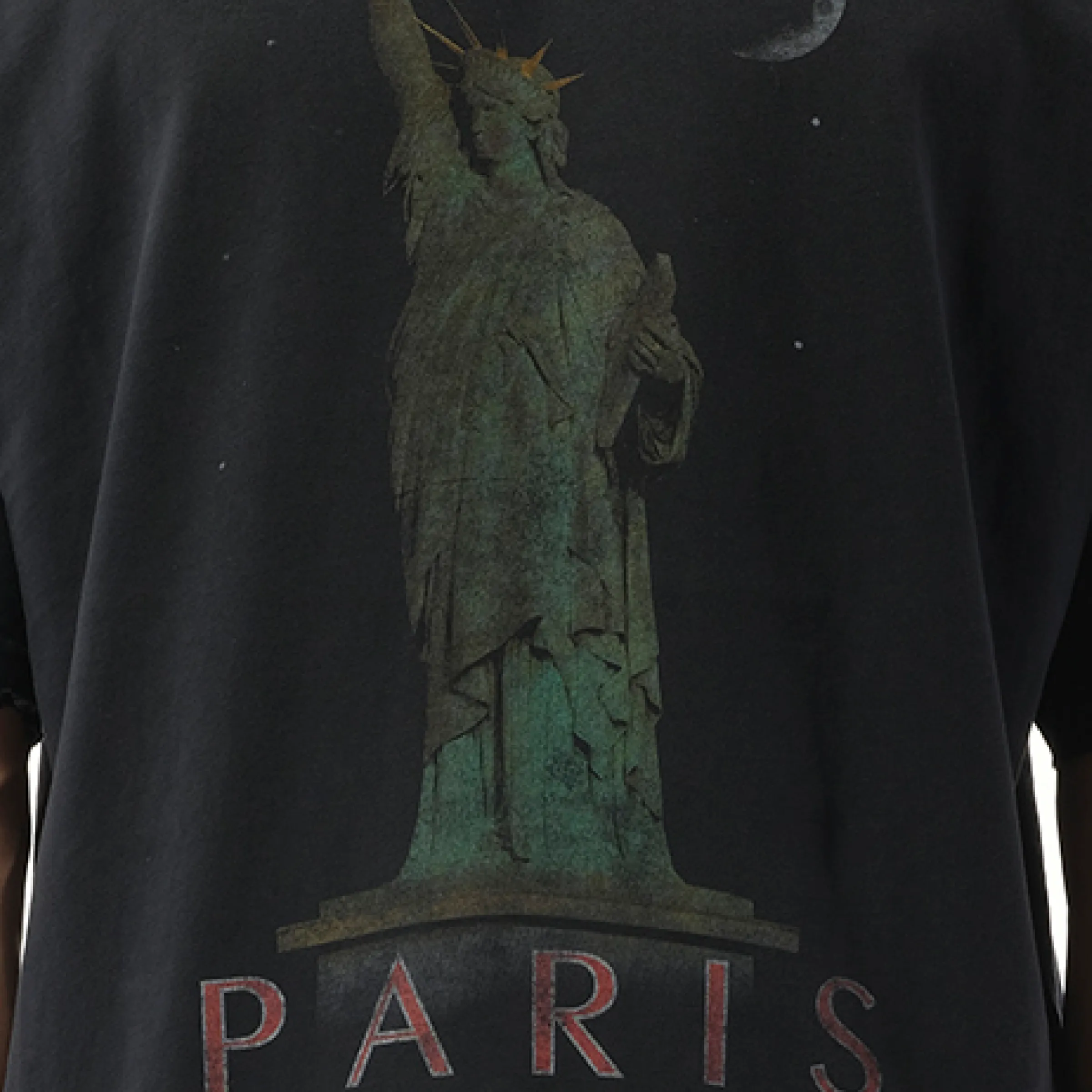Paris Liberty Medium Fit T-Shirt in Black sold by MARAIS product image thumbnail 3