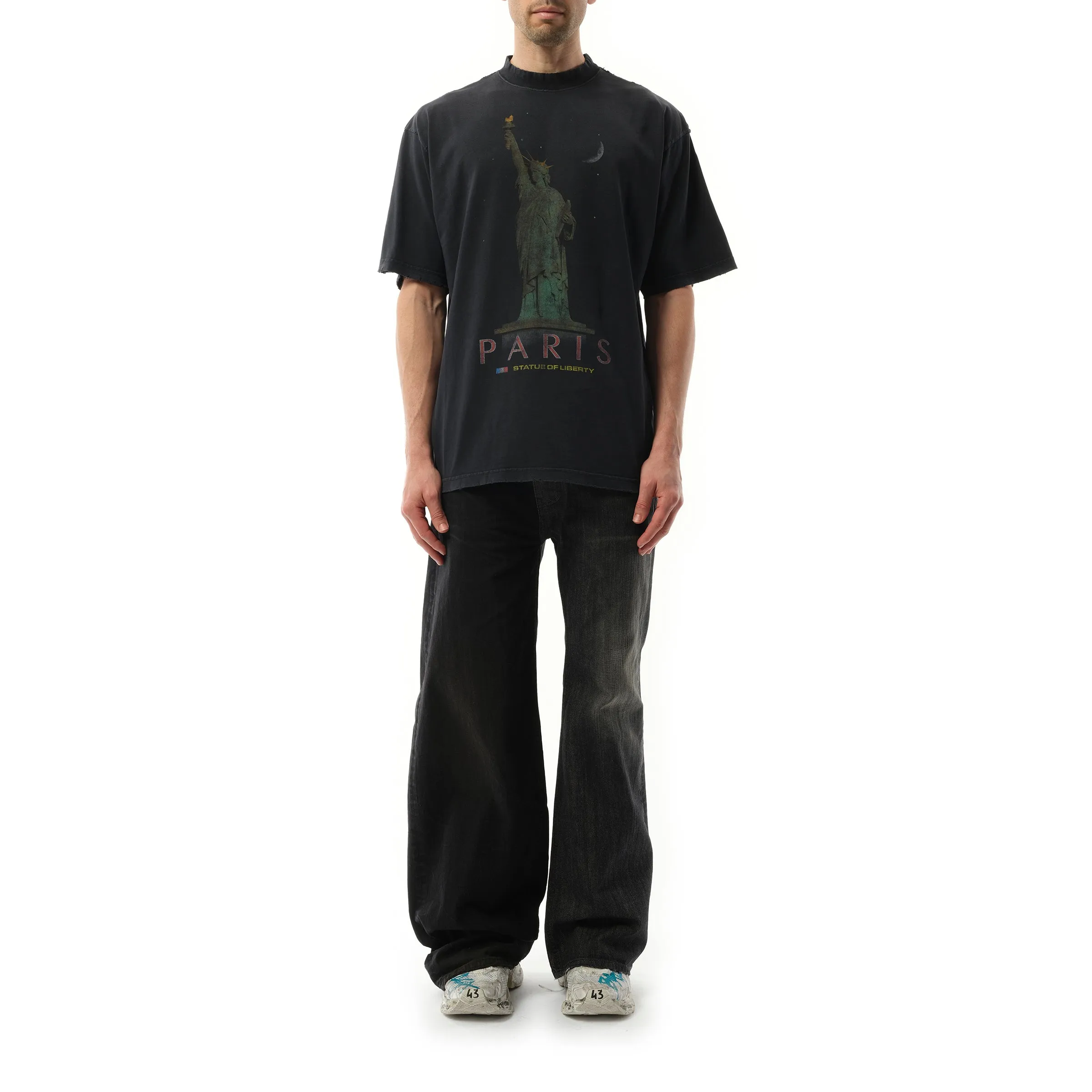 Paris Liberty Medium Fit T-Shirt in Black sold by MARAIS product image thumbnail 4