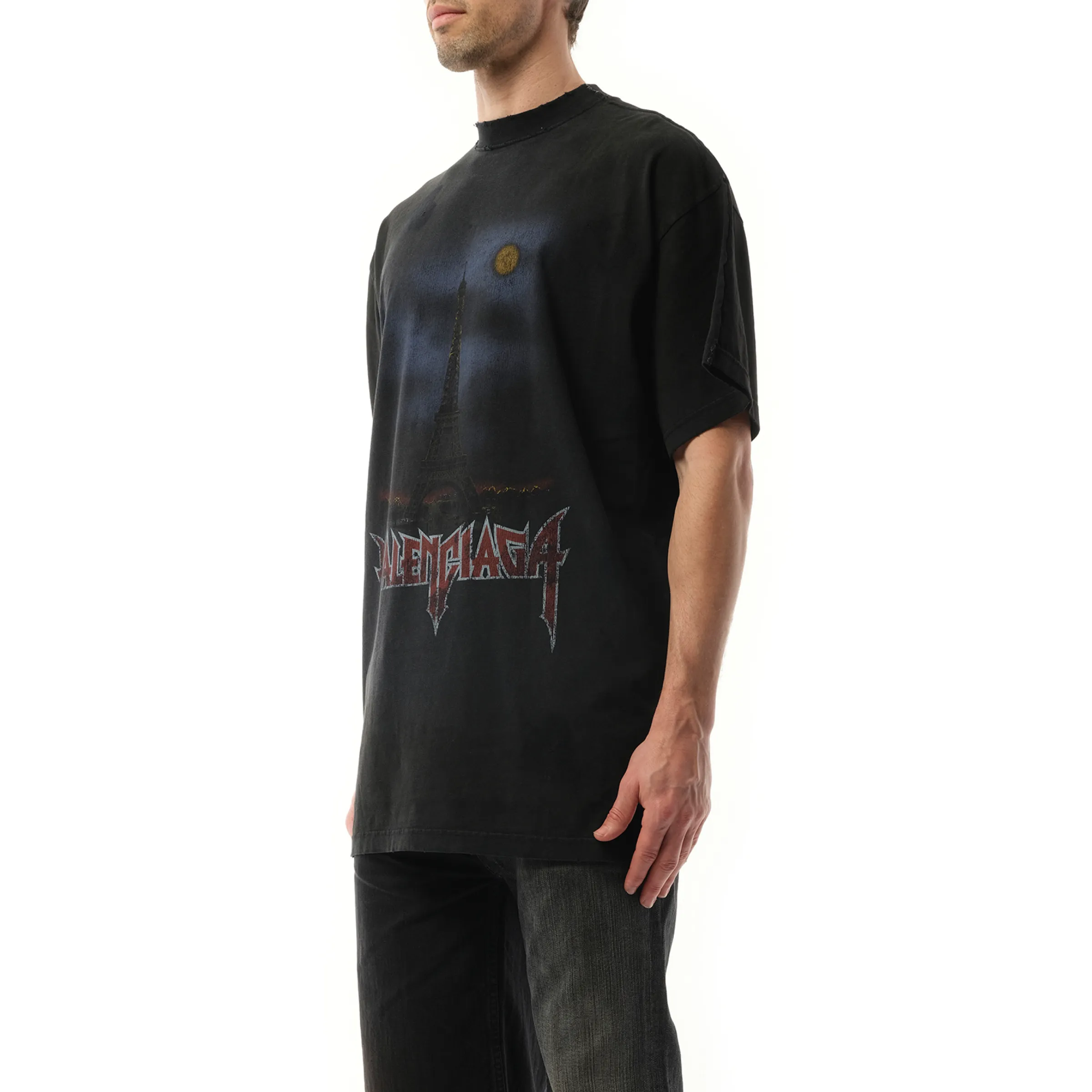 Double Front T-Shirt in Washed Black sold by MARAIS product image thumbnail 5
