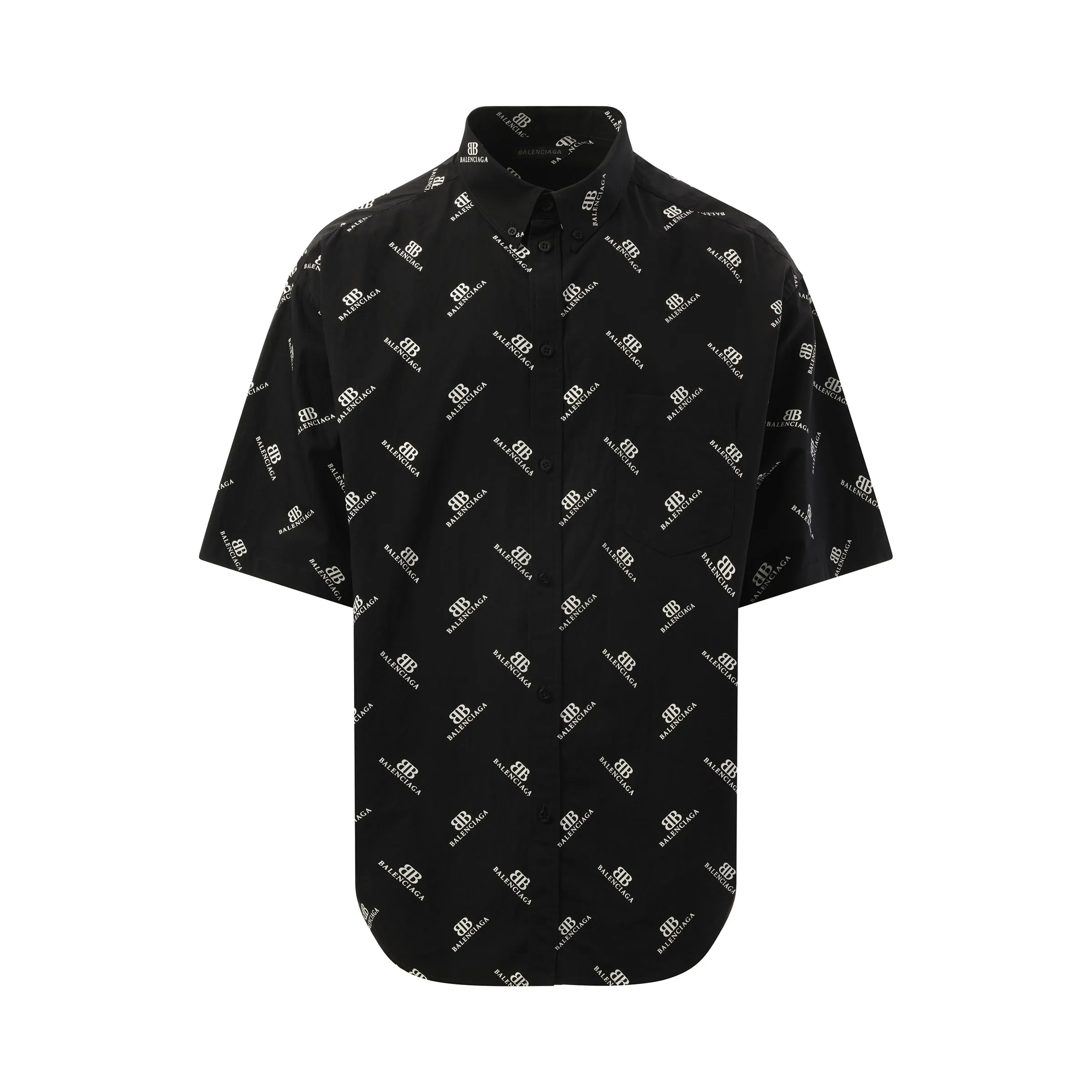 Monogram S/S Large Fit Shirt in Black/White sold by MARAIS product image thumbnail 2
