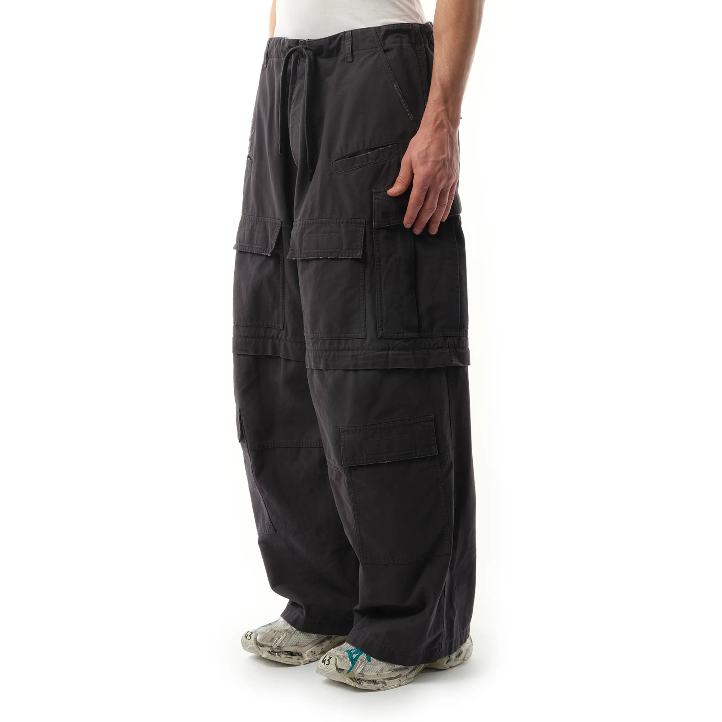 Large Cargo Pants in Elephant Grey sold by MARAIS product image thumbnail 5
