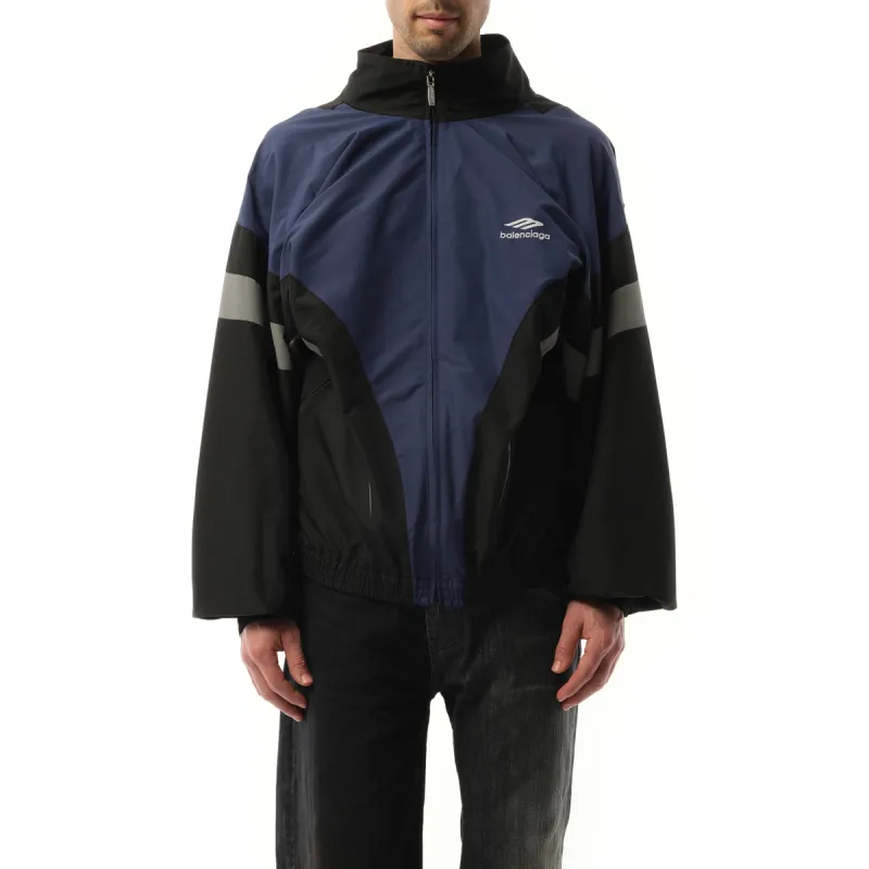 Off Shoulder Tracksuit Jacket in Black sold by MARAIS