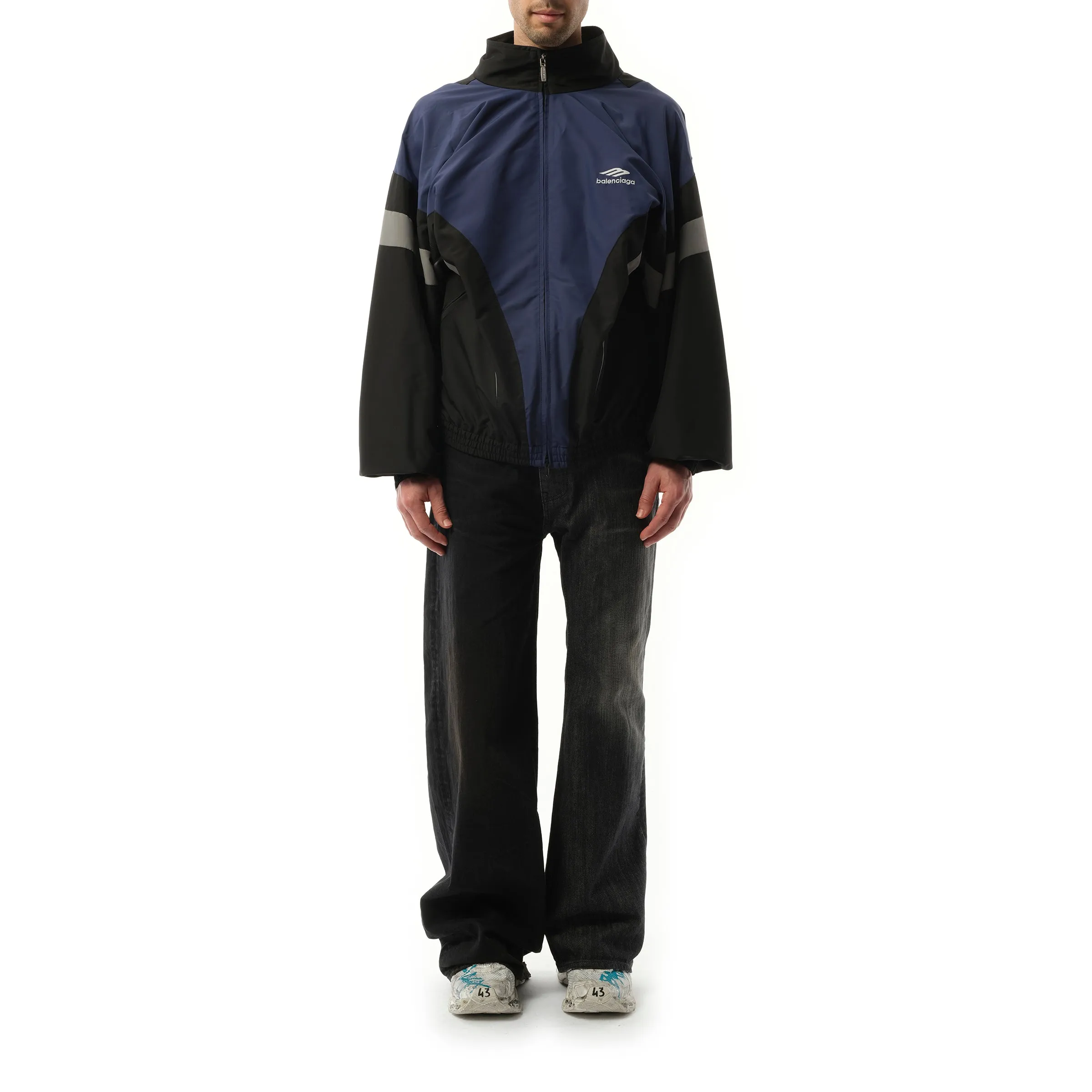 Off Shoulder Tracksuit Jacket in Black sold by MARAIS product image thumbnail 4