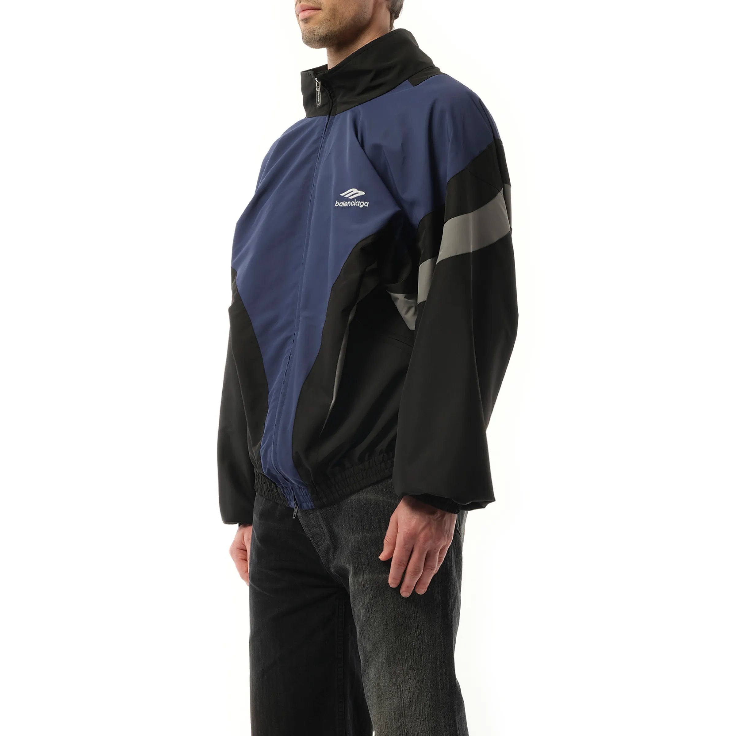 Off Shoulder Tracksuit Jacket in Black sold by MARAIS product image thumbnail 5