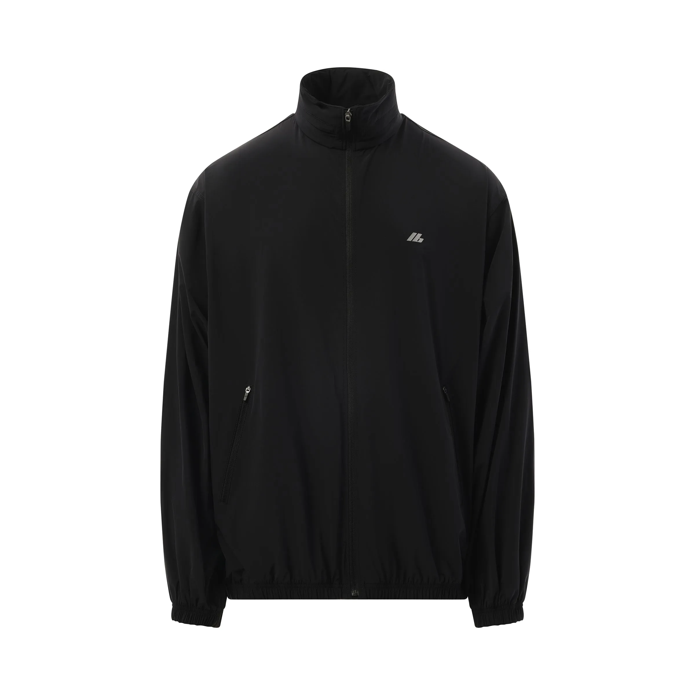 Stretch Nylon Windbreaker in Black sold by MARAIS product image thumbnail 2