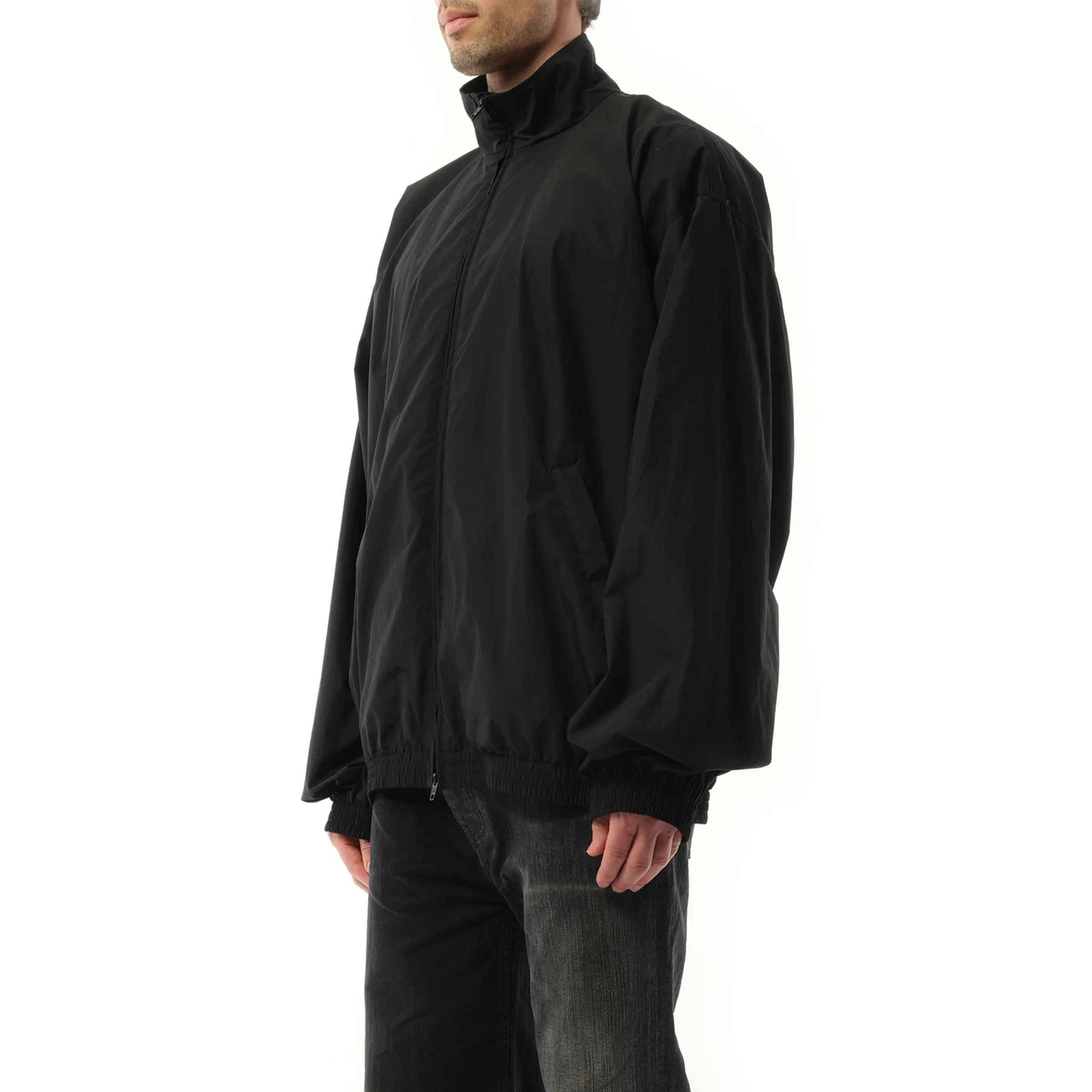 Techno Poplin Tracksuit Jacket in Black sold by MARAIS product image thumbnail 5