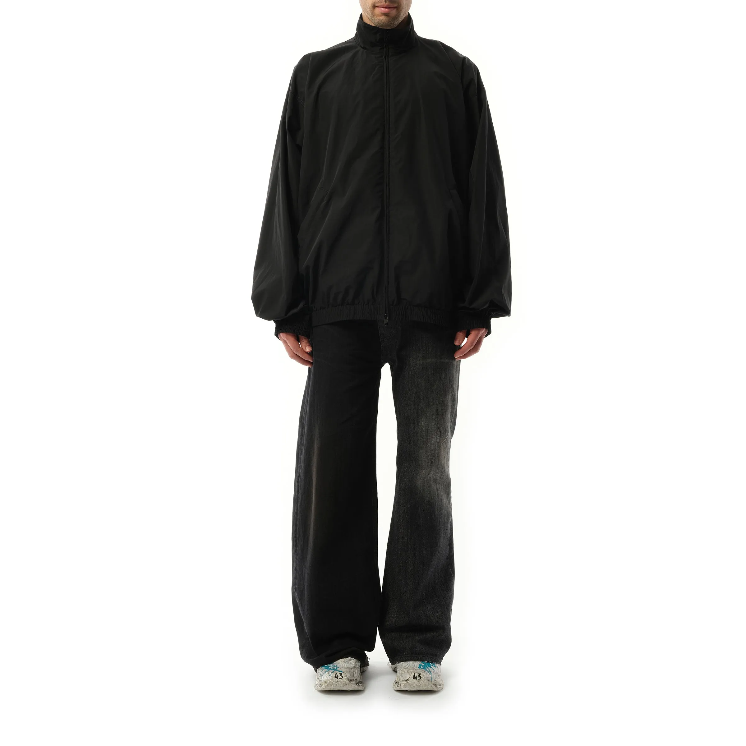 Techno Poplin Tracksuit Jacket in Black sold by MARAIS product image thumbnail 4