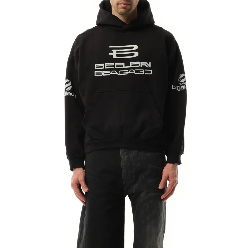 AI Generated Medium Fit Hoodie in Washed Black sold by MARAIS