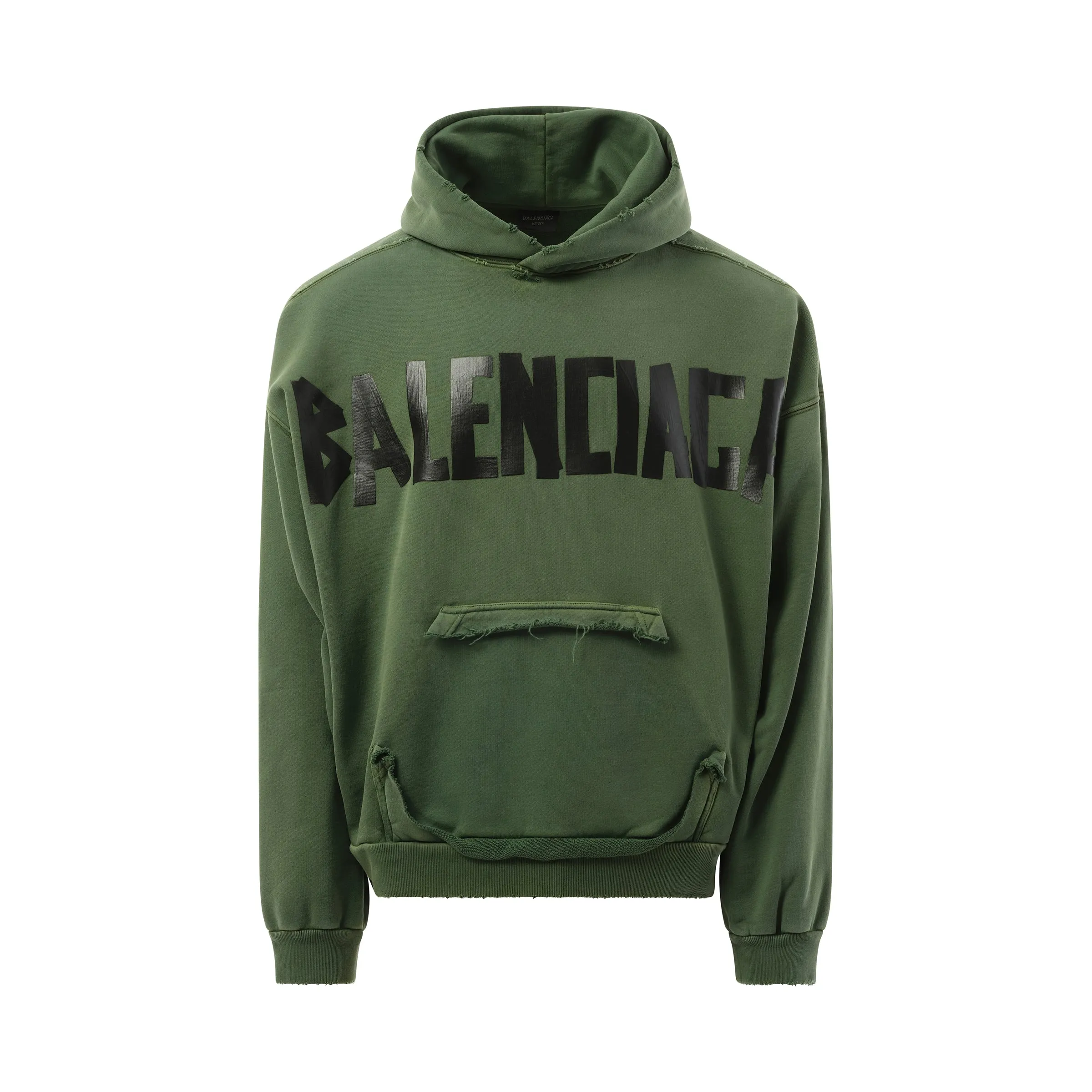 Gaffer Type Ripped Pocket Hoodie in Green sold by MARAIS product image thumbnail 2