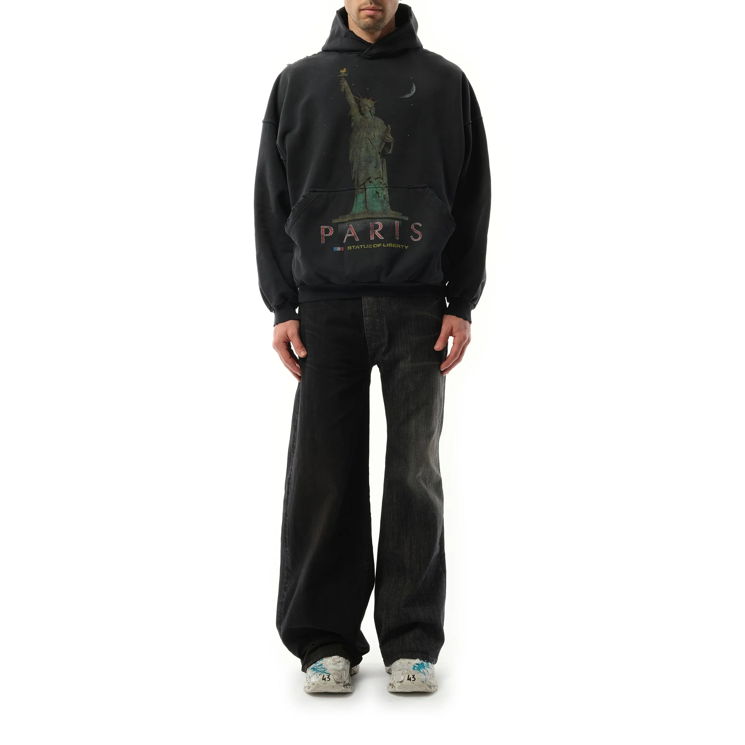 Paris Liberty Oversized Hoodie in Black sold by MARAIS product image thumbnail 4