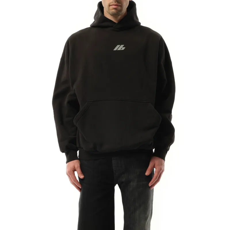 Activewear Oversized Hoodie in Faded Black sold by MARAIS