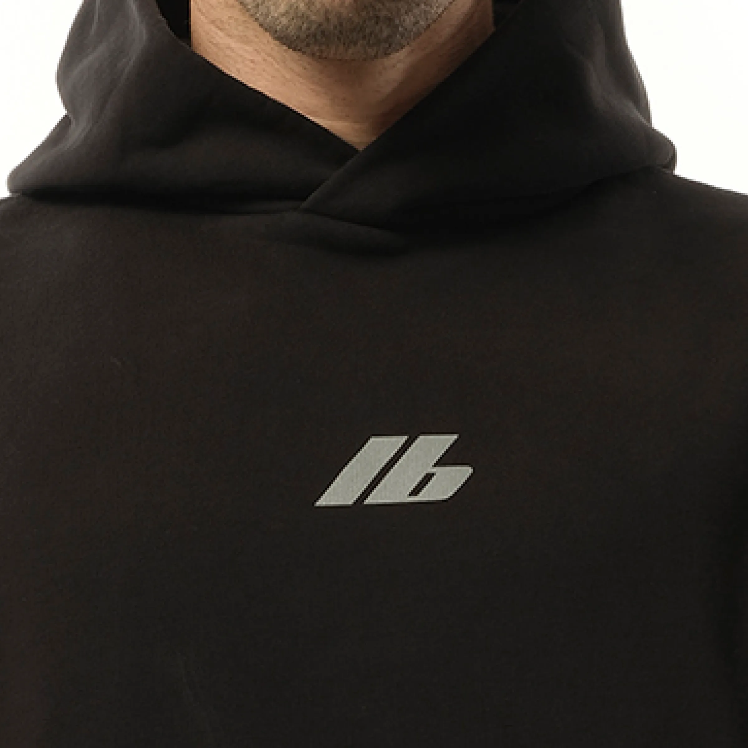 Activewear Oversized Hoodie in Faded Black sold by MARAIS product image thumbnail 3
