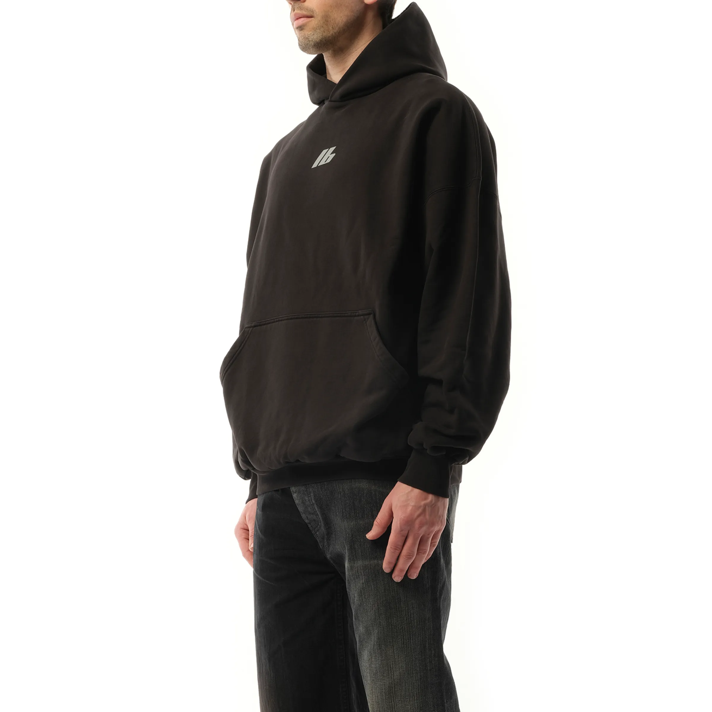 Activewear Oversized Hoodie in Faded Black sold by MARAIS product image thumbnail 5
