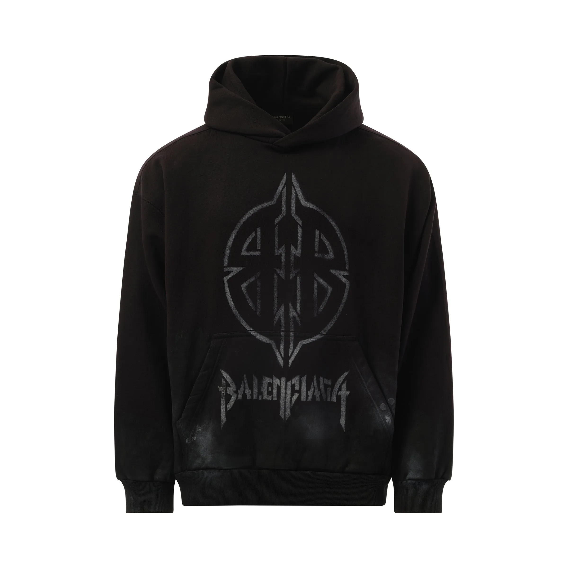 BB Logo Painted Hoodie in Black sold by MARAIS product image thumbnail 2