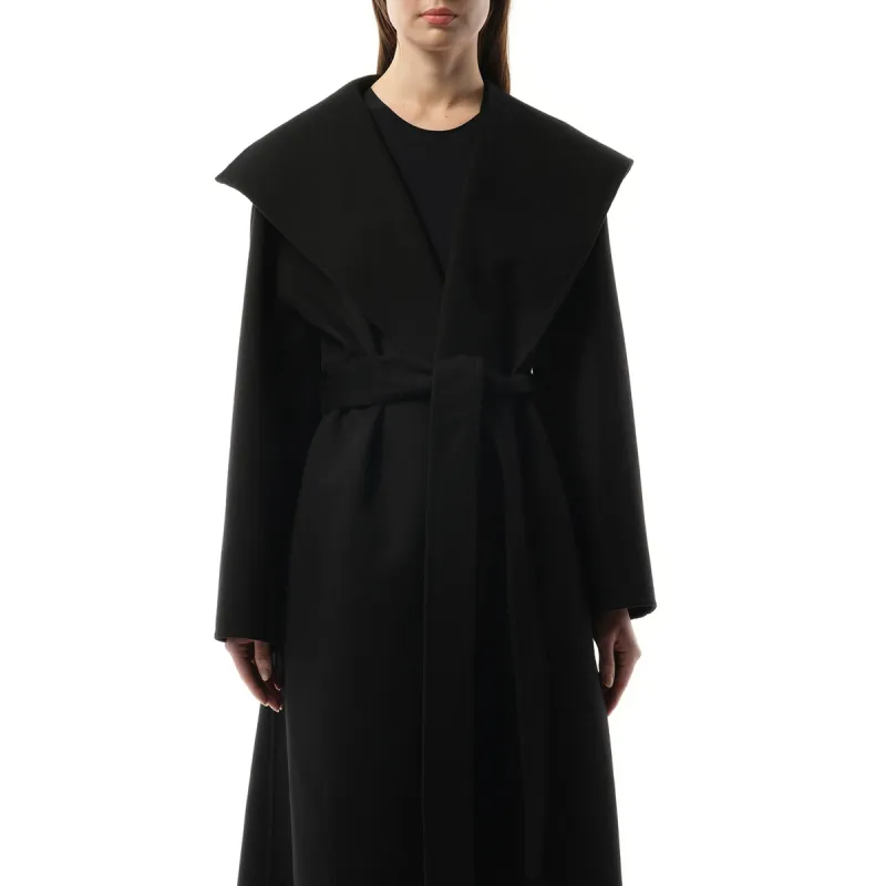 Belted Coat AF in Black sold by MARAIS