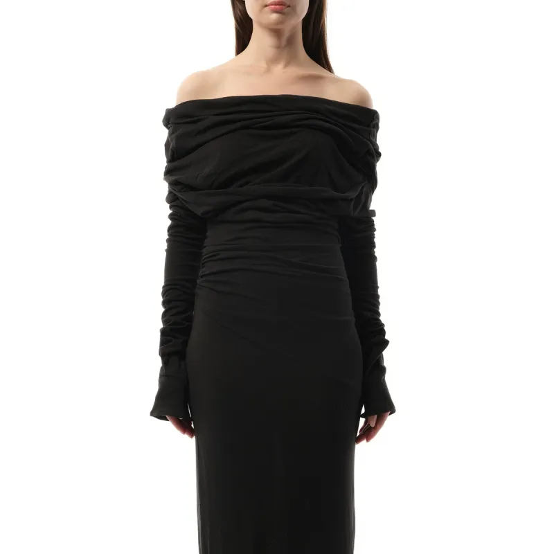 Bound Midi Dress in Soot sold by MARAIS
